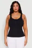 Plus Size Ribbed Knit Seamless Tank Top sold by Rainbow