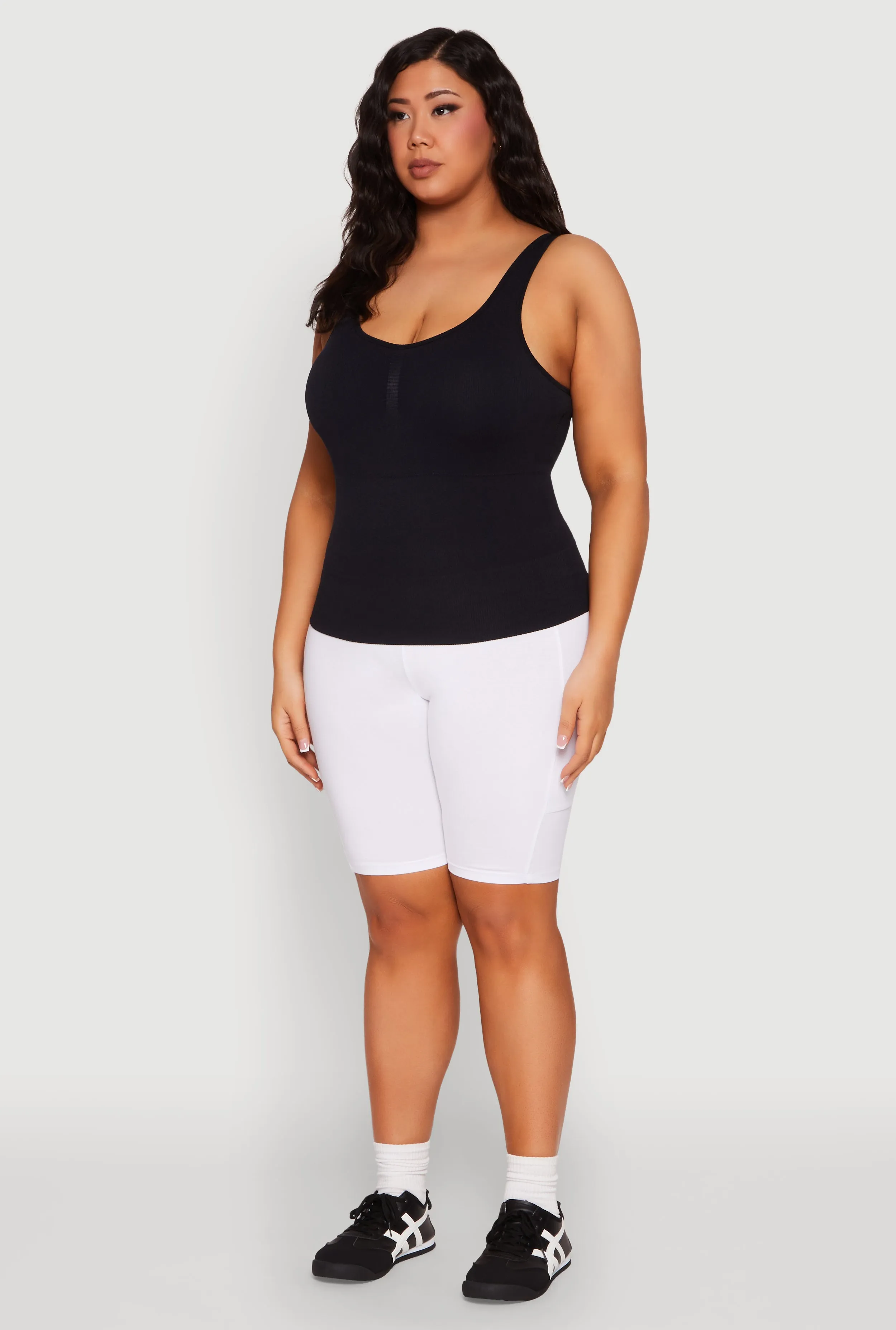 Plus Size Ribbed Knit Seamless Tank Top sold by Rainbow product image thumbnail 5