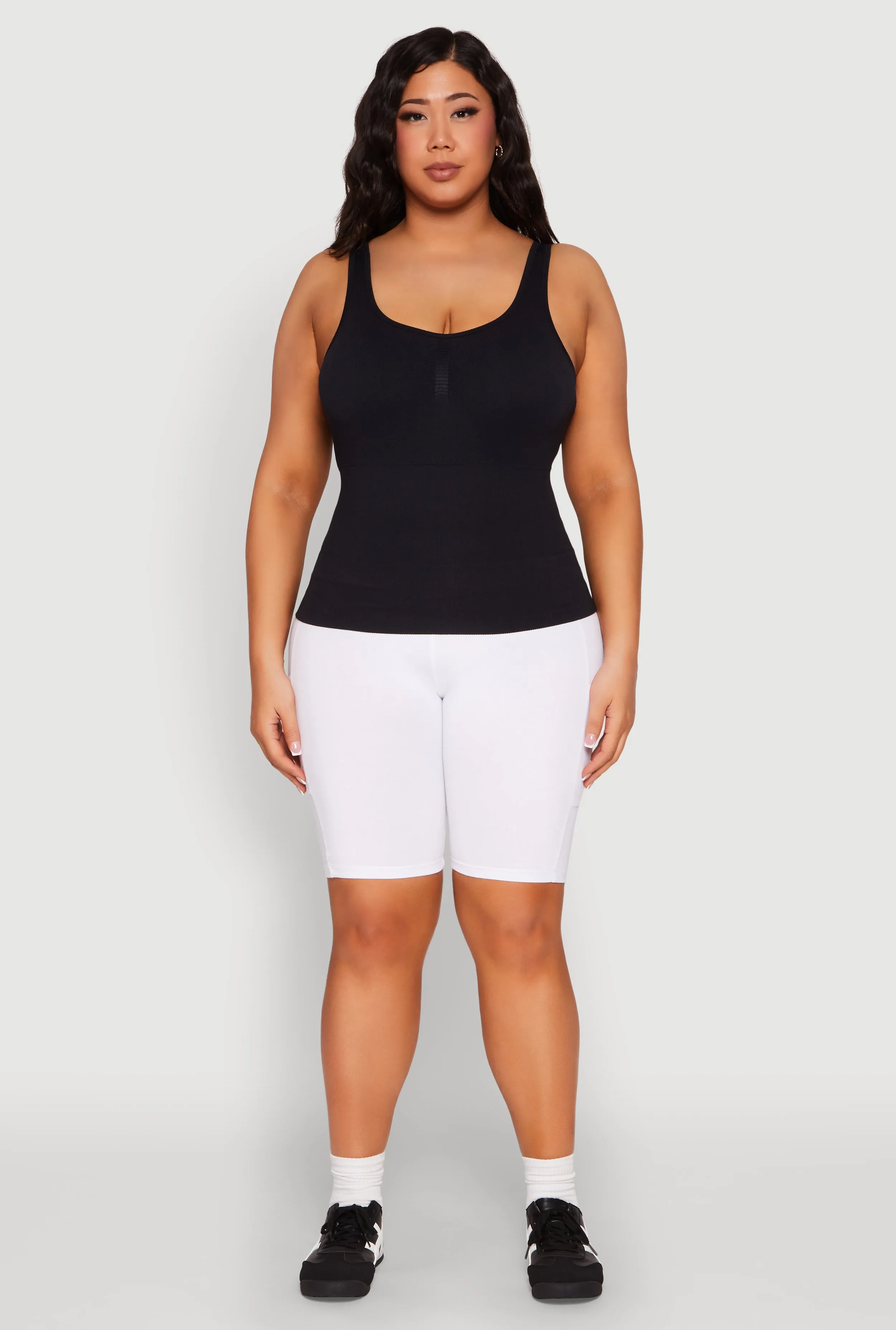 Plus Size Ribbed Knit Seamless Tank Top sold by Rainbow product image thumbnail 3