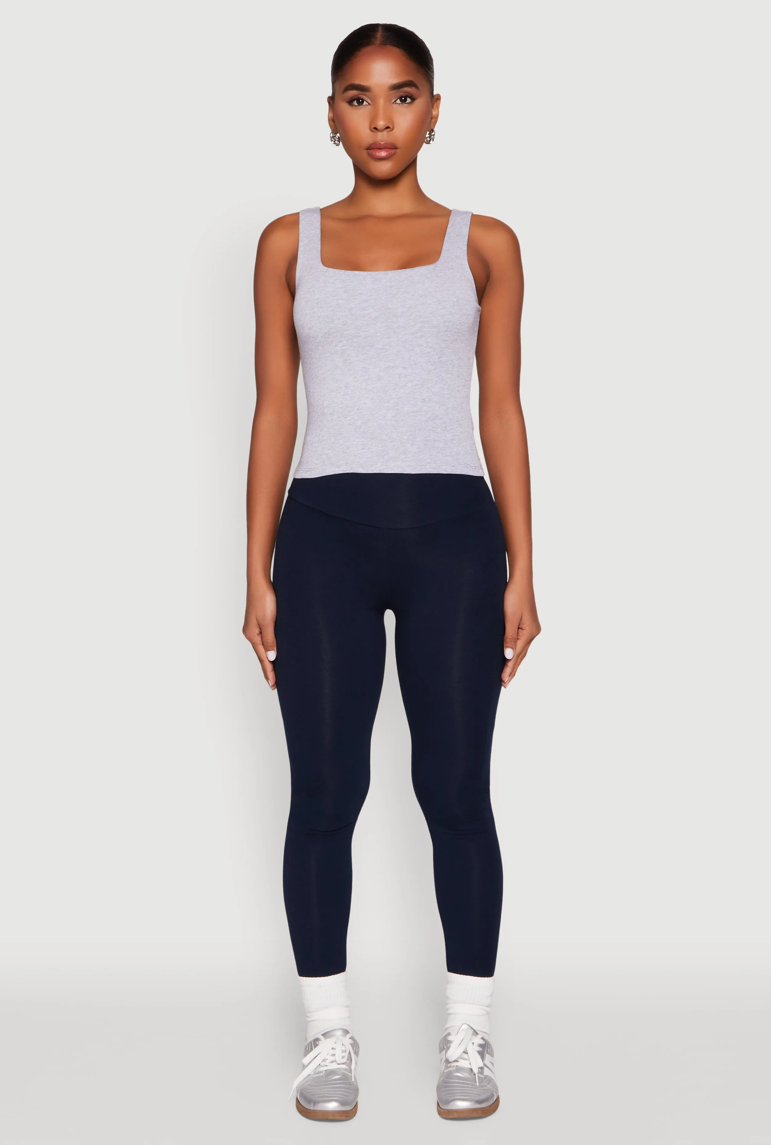 Double Layer Square Neck Tank Top sold by Rainbow