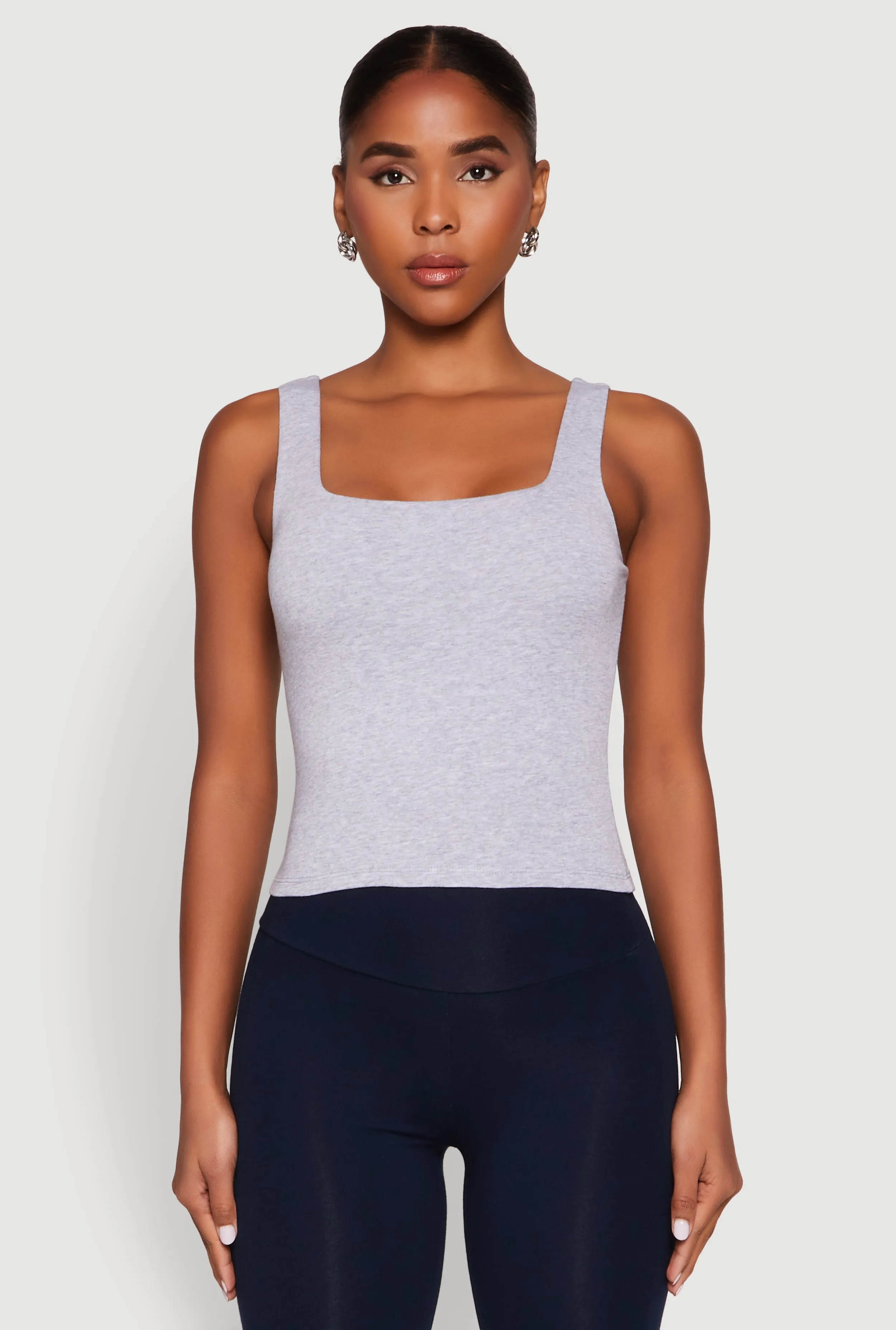 Double Layer Square Neck Tank Top sold by Rainbow product image thumbnail 2