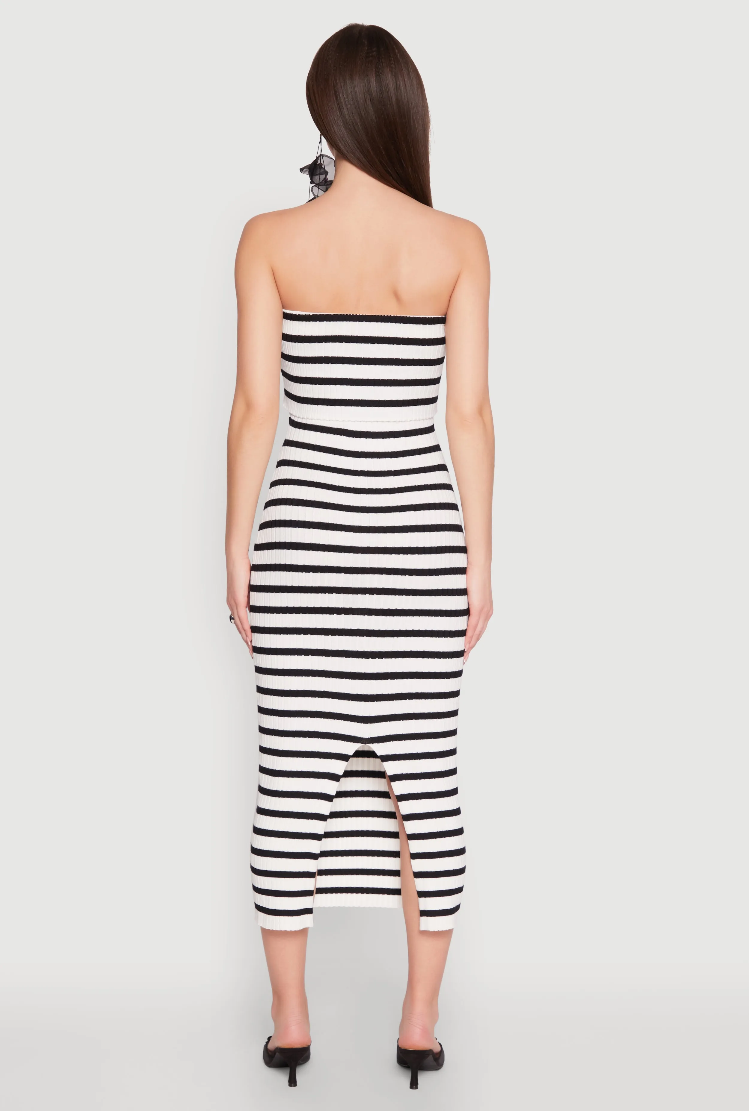 Striped Fold Over Tube Dress sold by Rainbow product image thumbnail 5