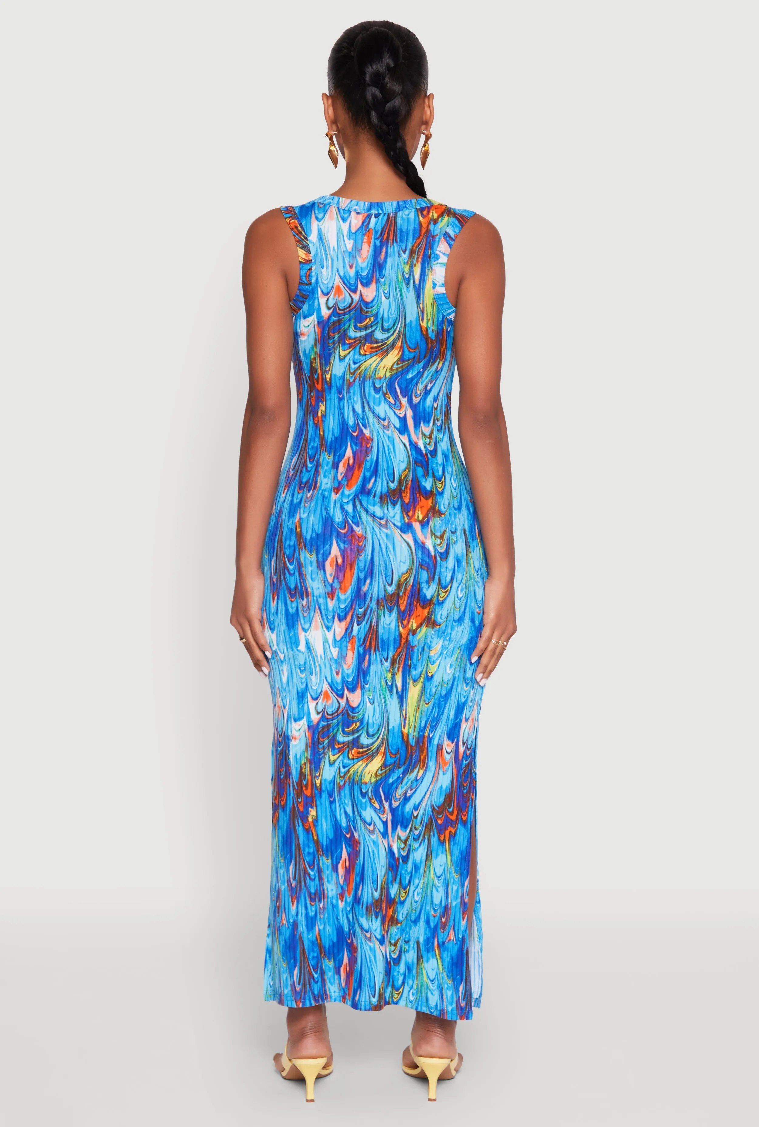 Printed Pattern Maxi Tank Dress sold by Rainbow product image thumbnail 5