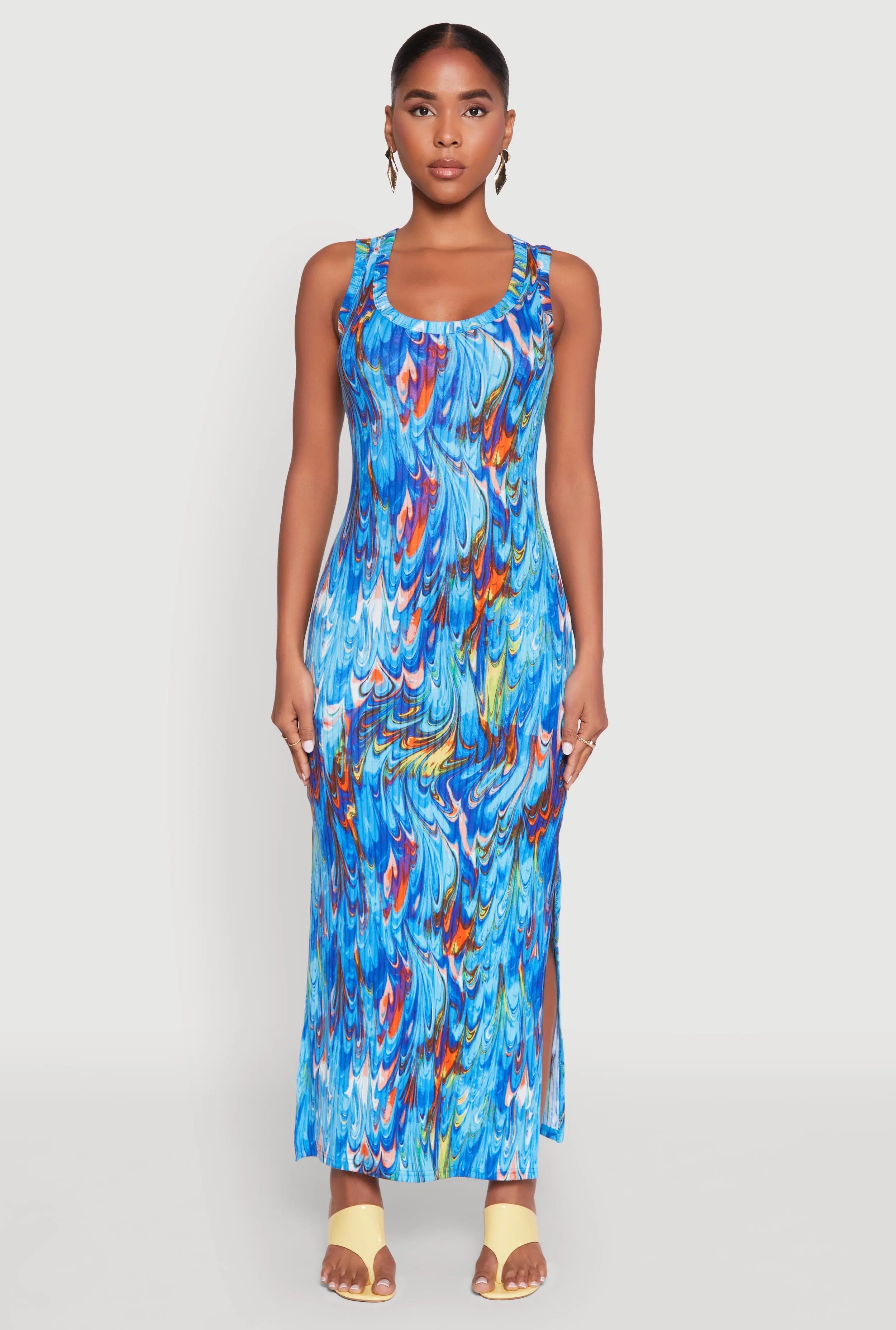 Printed Pattern Maxi Tank Dress sold by Rainbow product image thumbnail 2
