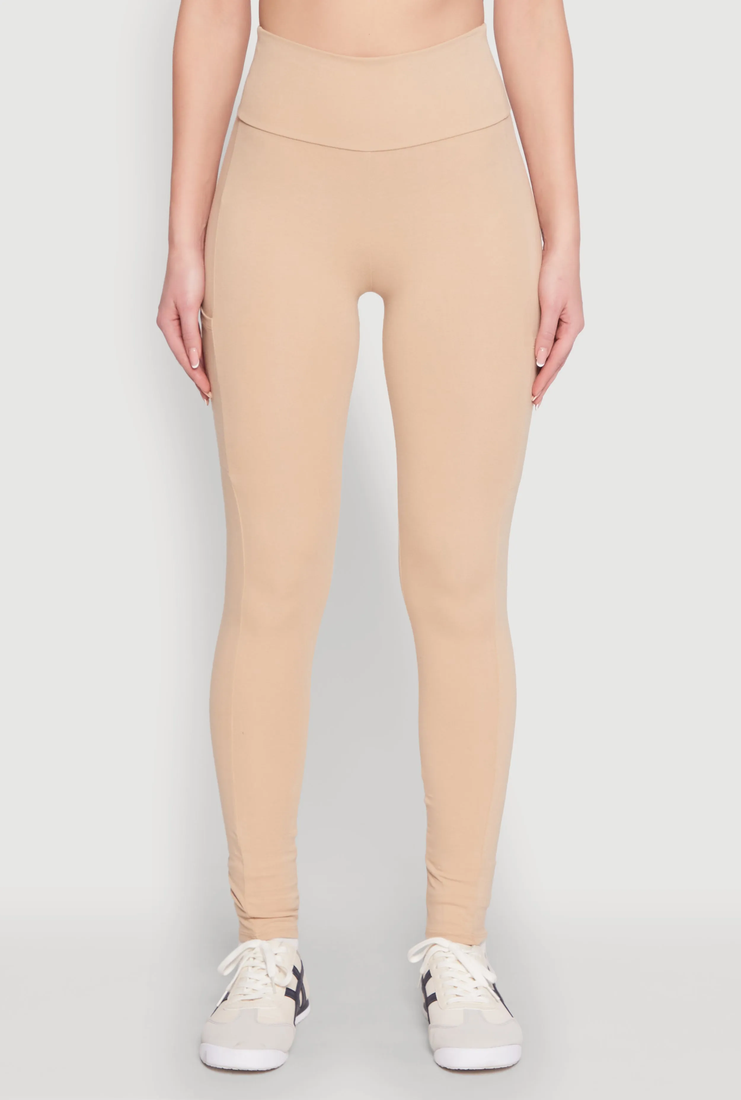 High Waist Cropped Pocket Leggings sold by Rainbow product image thumbnail 5