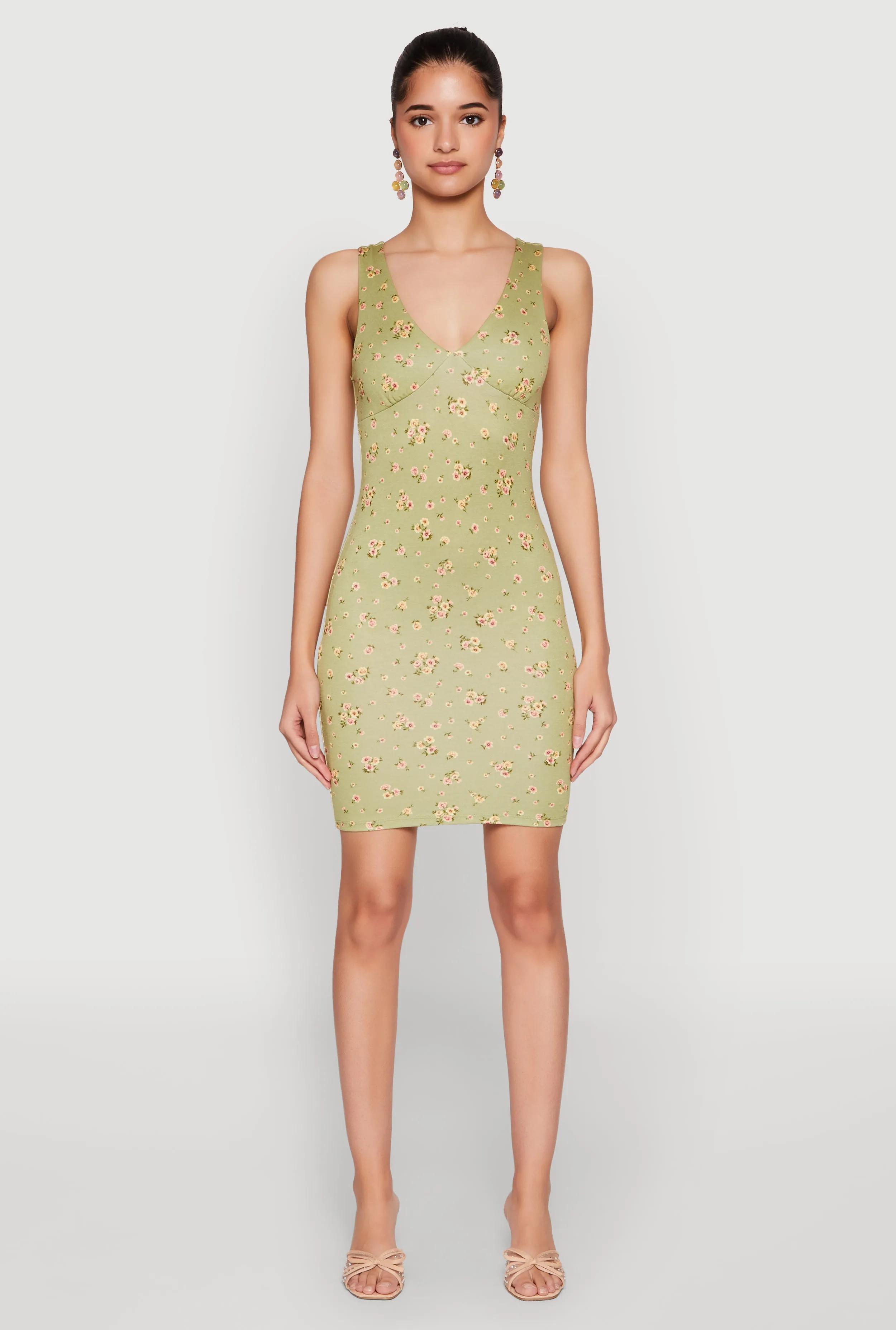 Floral Print Bustier Tank Dress sold by Rainbow product image thumbnail 2