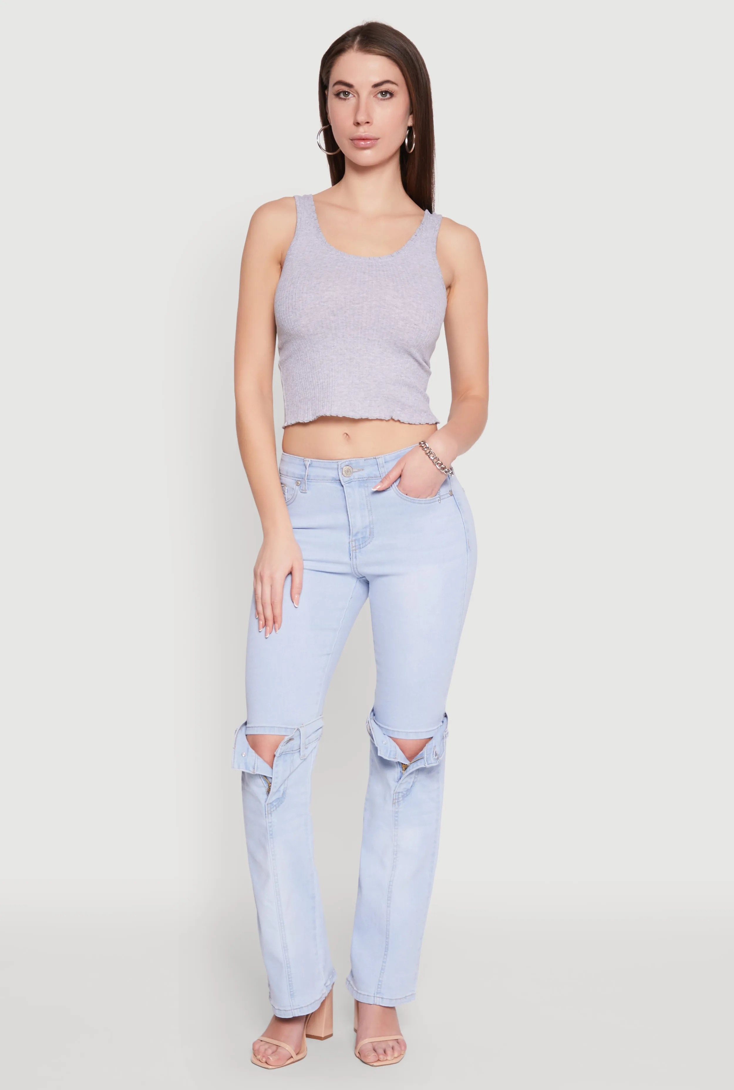 VIP Convertible Straight Leg Jeans sold by Rainbow product image thumbnail 2