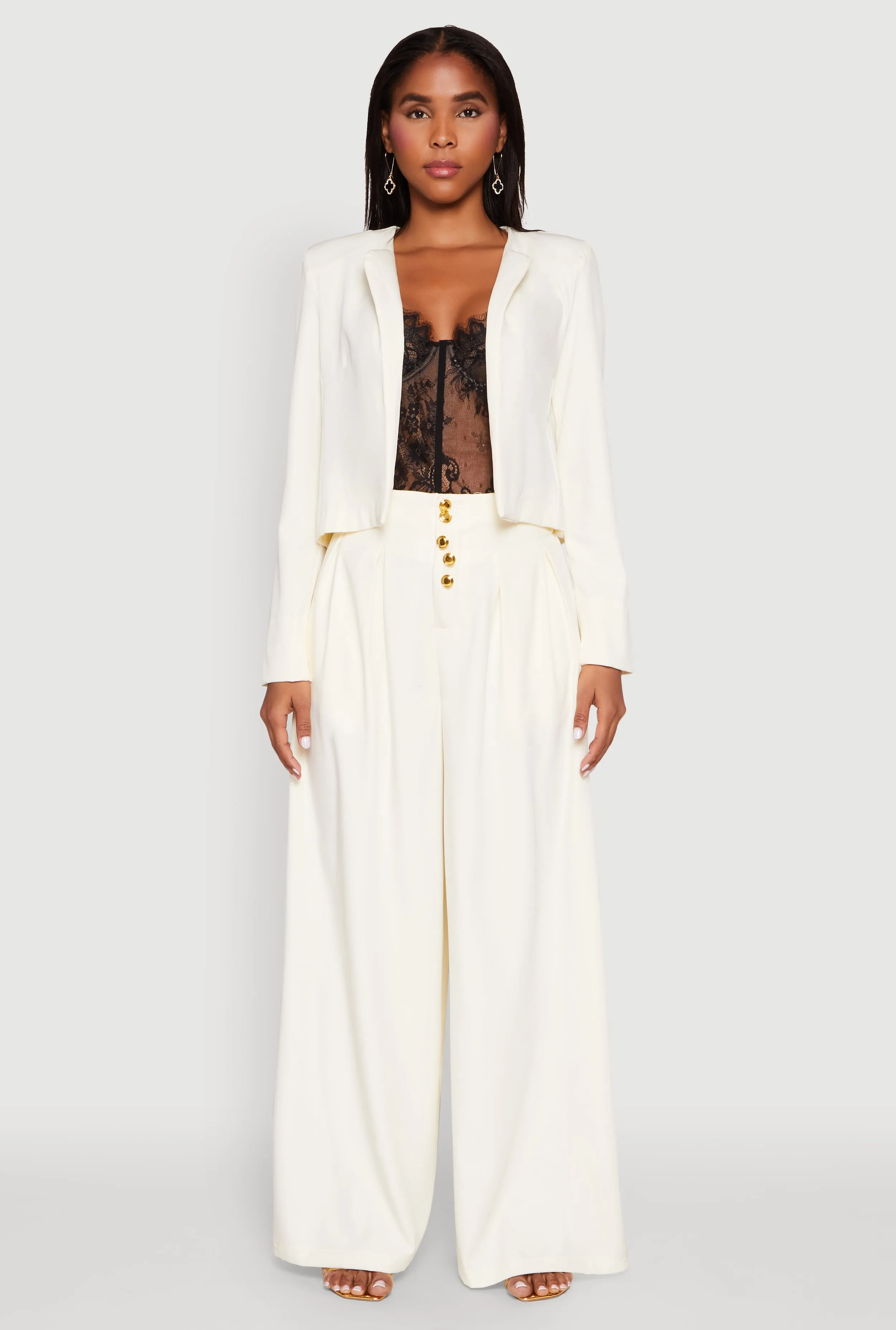 Paper Bag Waist Wide Leg Pants sold by Rainbow product image thumbnail 2