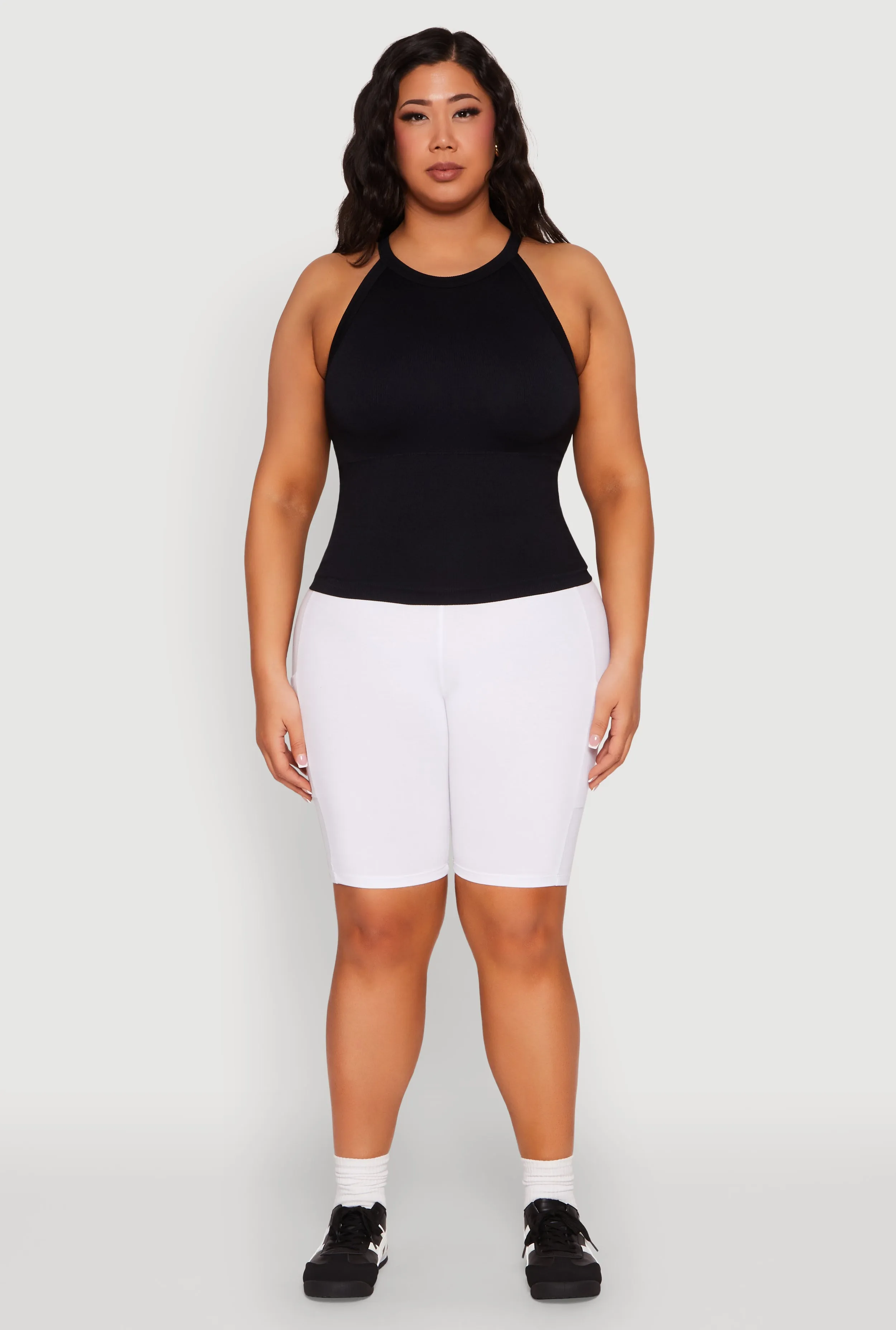 Plus Size Seamless High Neck Tank Top sold by Rainbow product image thumbnail 3