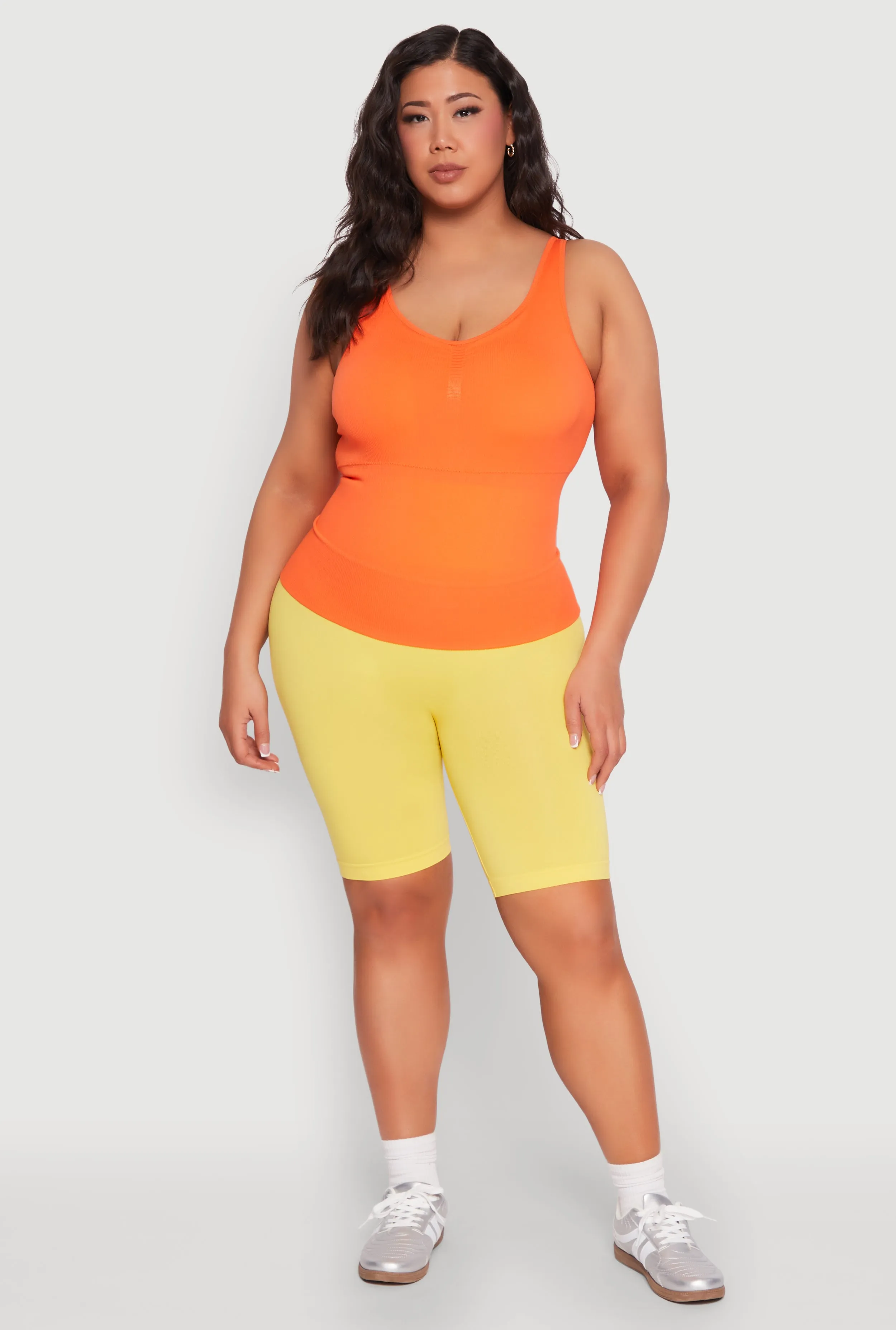 Plus Size Ribbed Knit Seamless Tank Top sold by Rainbow product image thumbnail 3