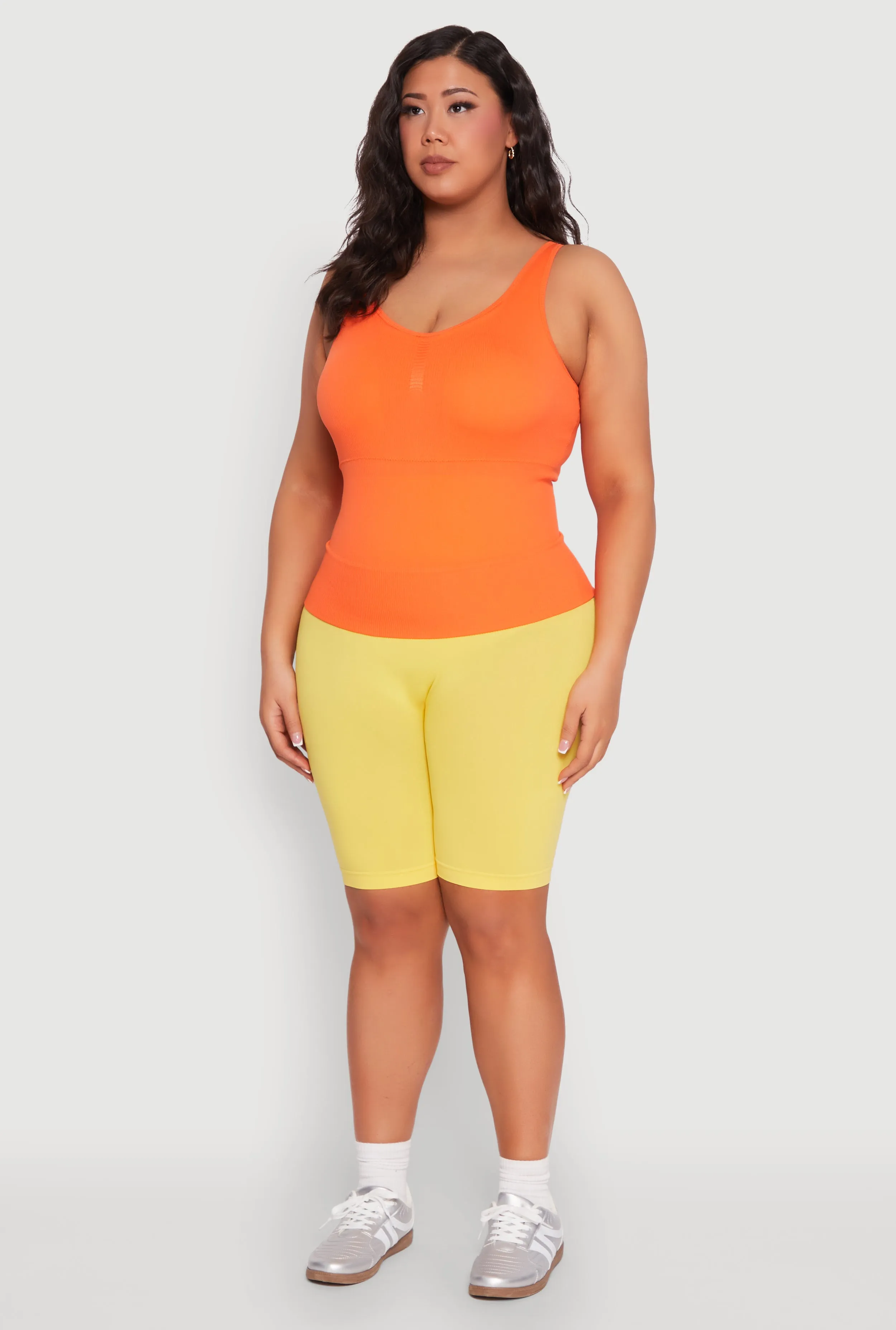 Plus Size Ribbed Knit Seamless Tank Top sold by Rainbow product image thumbnail 5