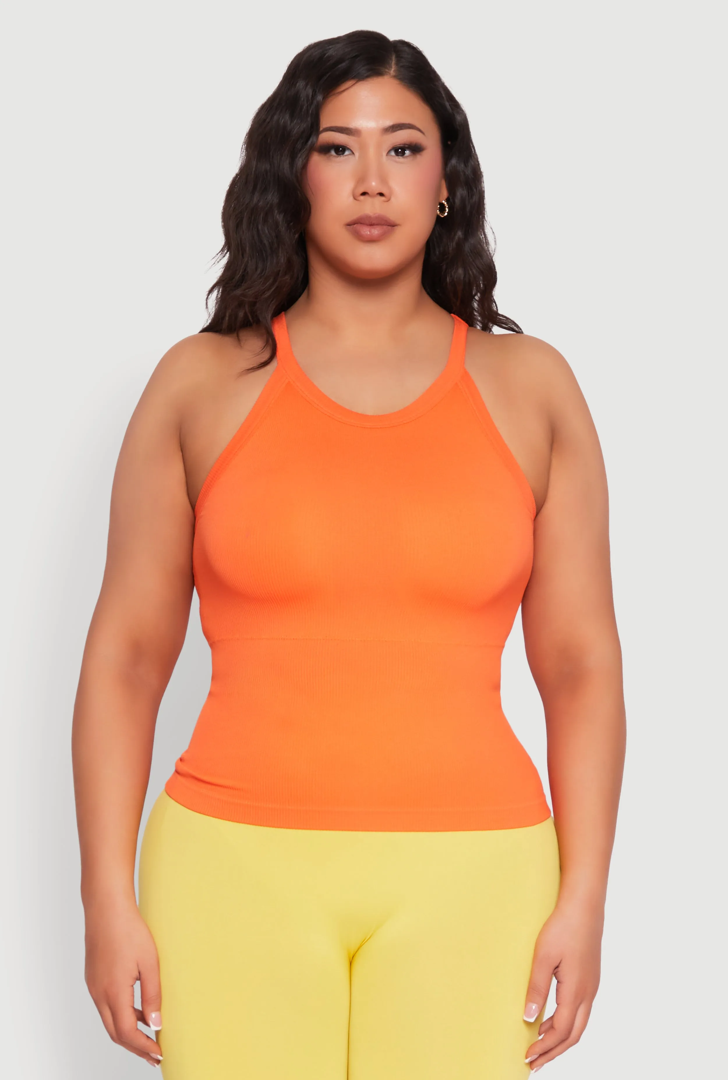 Plus Size Seamless High Neck Tank Top sold by Rainbow product image thumbnail 2