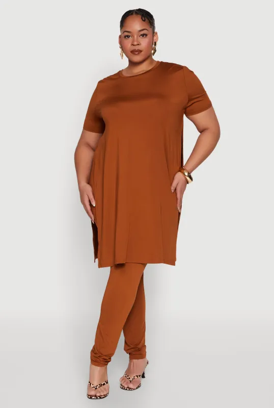 Plus Size Daisy High Waist Leggings sold by Rainbow