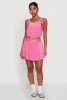 Almost Famous Plisse Lined Skater Skirt sold by Rainbow