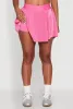Almost Famous Plisse Lined Skater Skirt sold by Rainbow