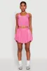 Almost Famous Plisse Lined Skater Skirt sold by Rainbow