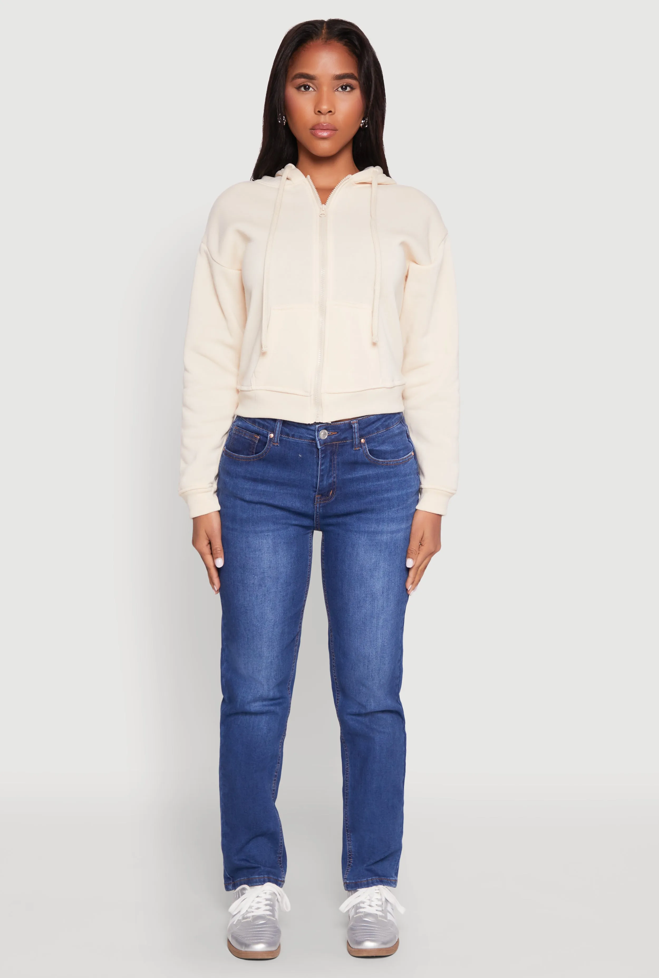 Fleece Lined Zip Front Hoodie sold by Rainbow product image thumbnail 3