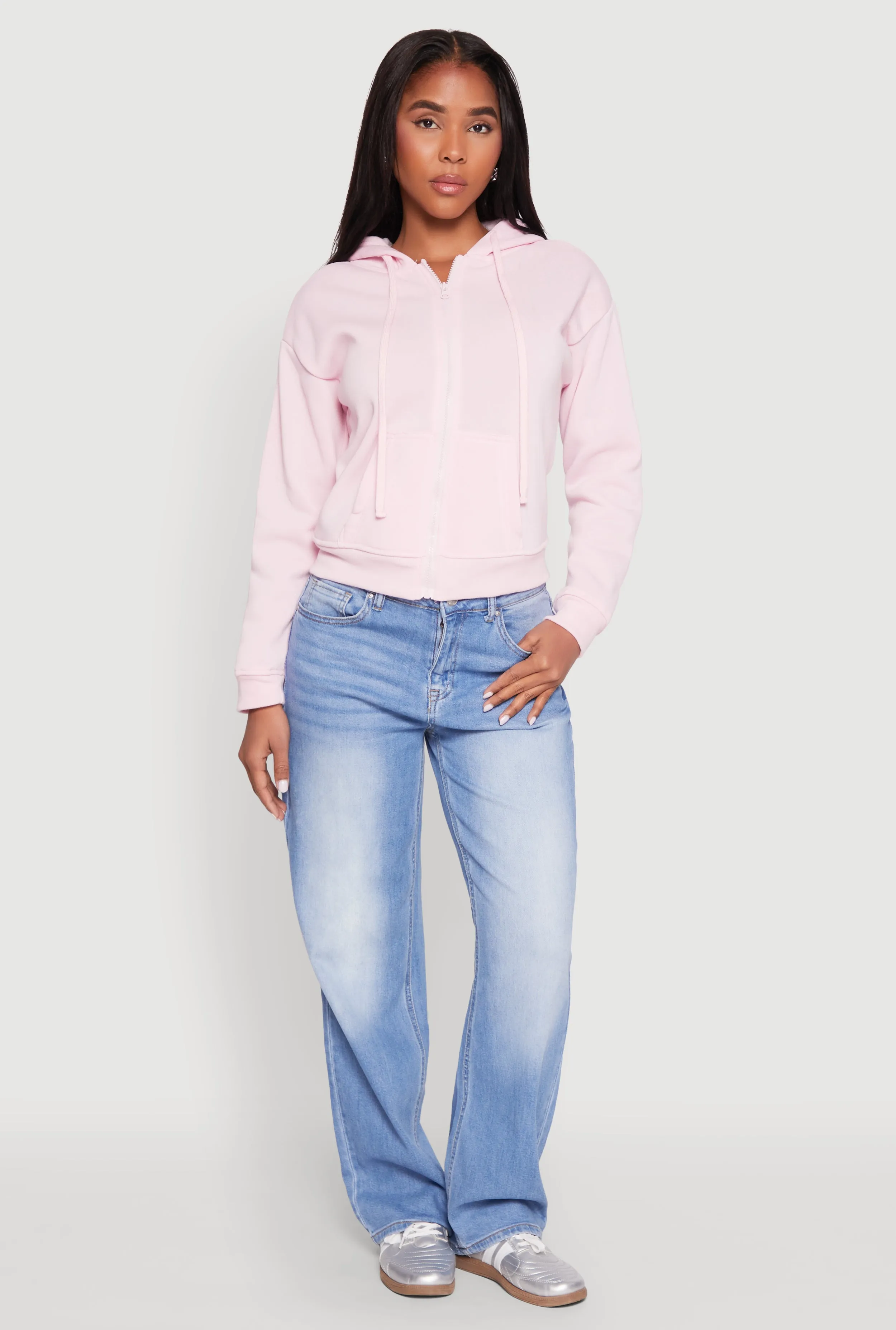 Fleece Lined Zip Front Hoodie sold by Rainbow