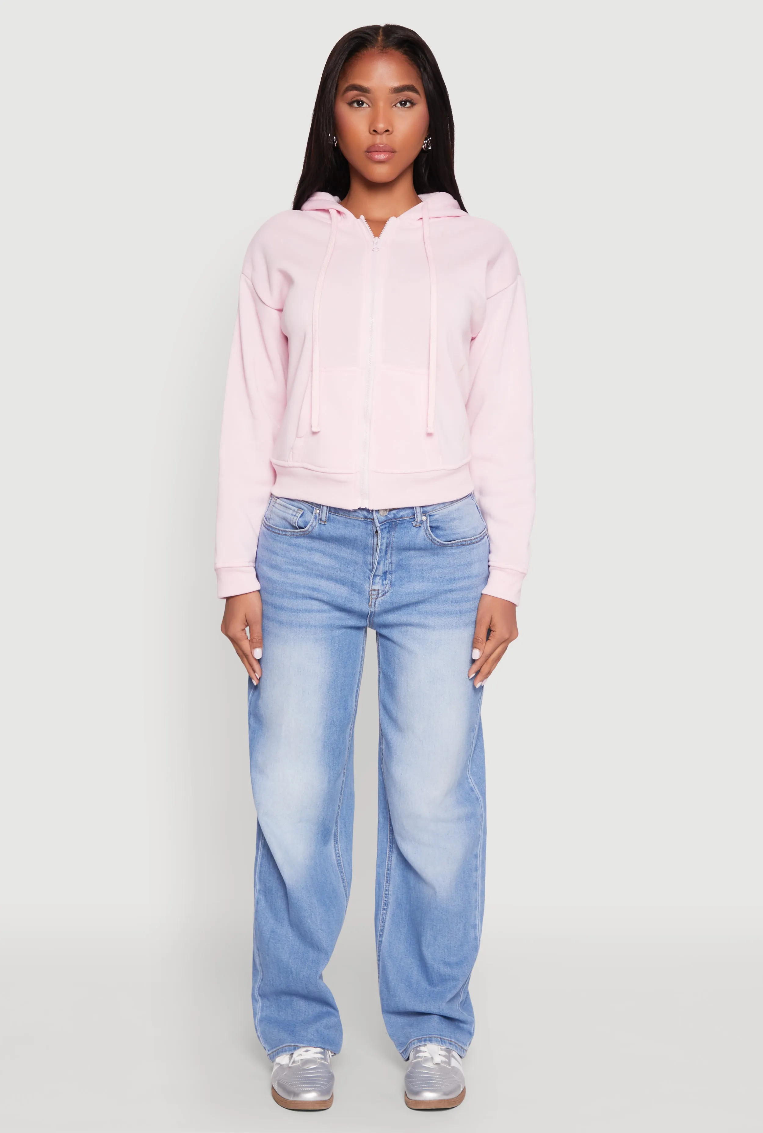 Fleece Lined Zip Front Hoodie sold by Rainbow product image thumbnail 3