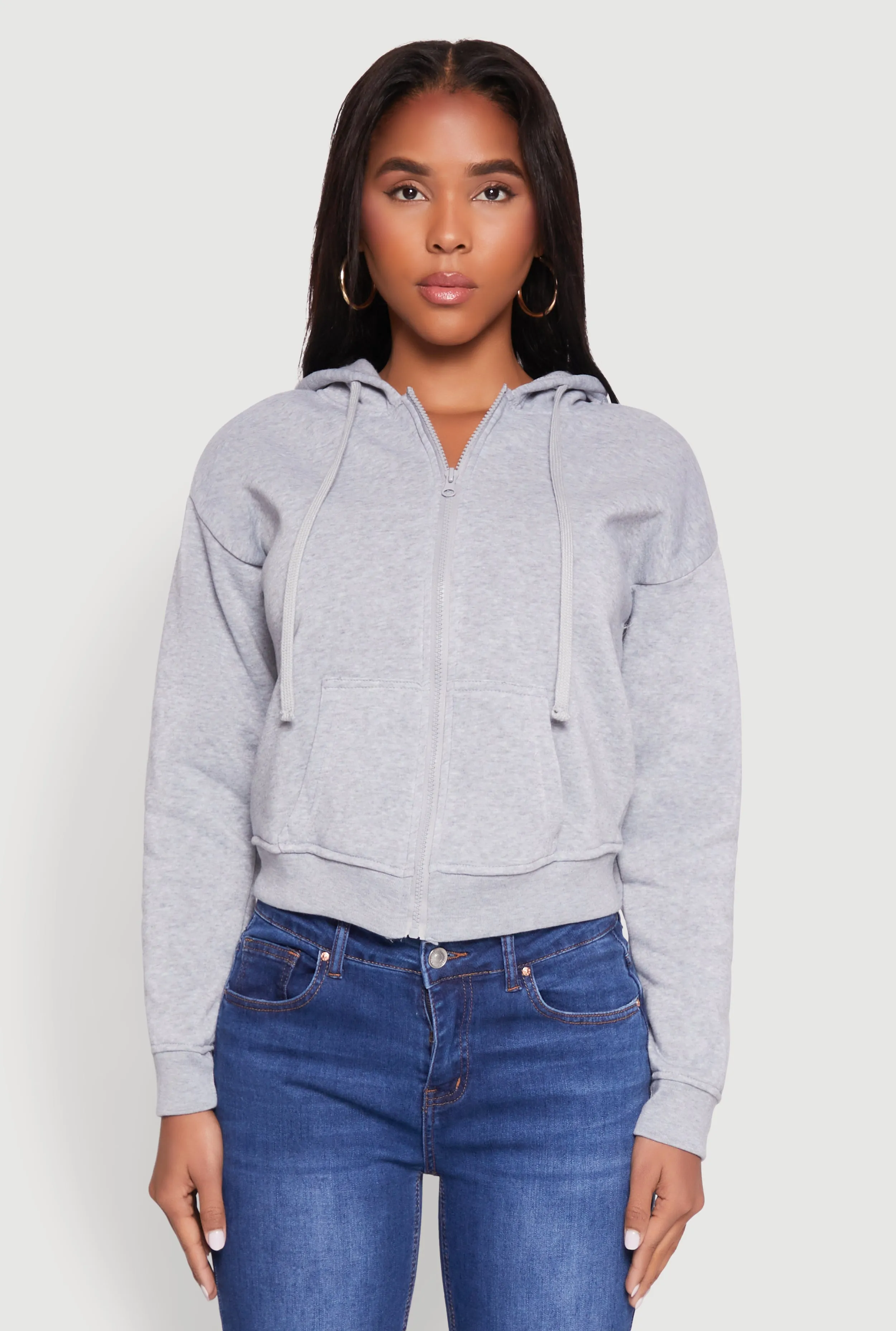 Fleece Lined Zip Front Hoodie sold by Rainbow product image thumbnail 2