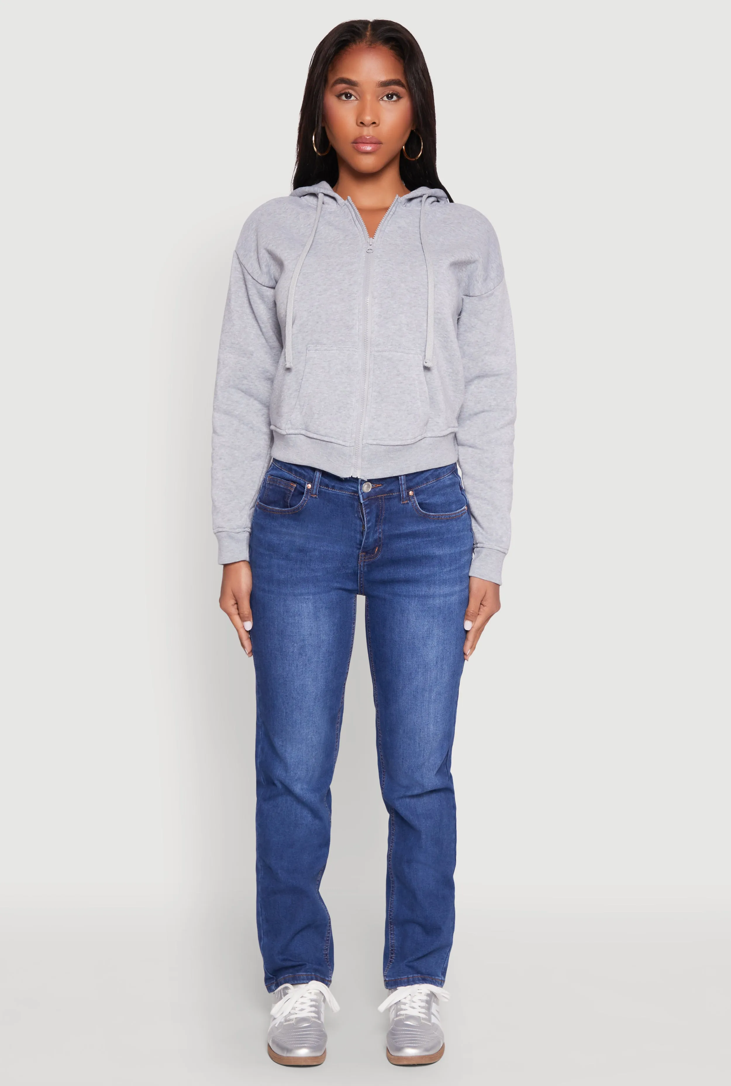 Fleece Lined Zip Front Hoodie sold by Rainbow product image thumbnail 3