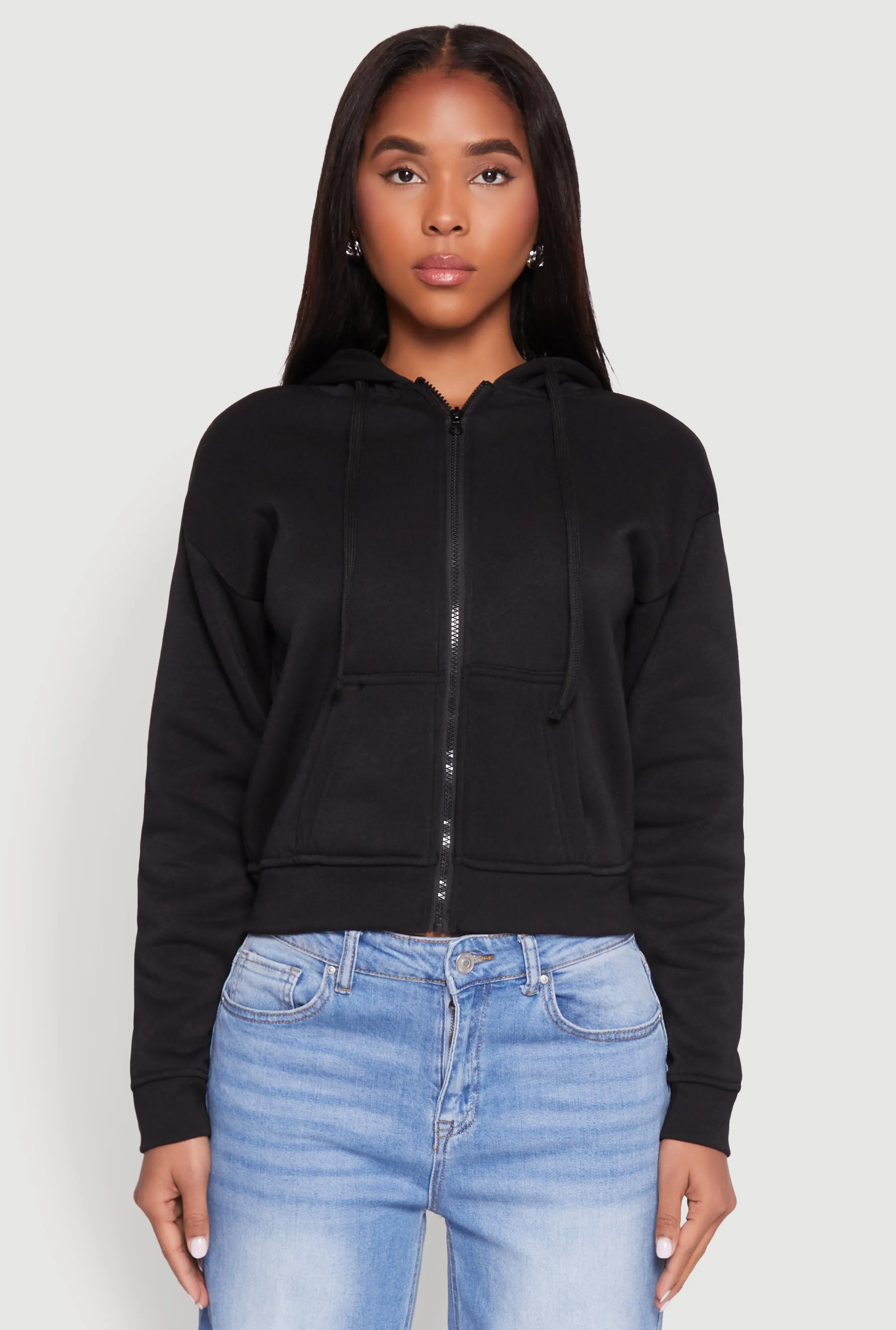 Fleece Lined Zip Front Hoodie sold by Rainbow product image thumbnail 2