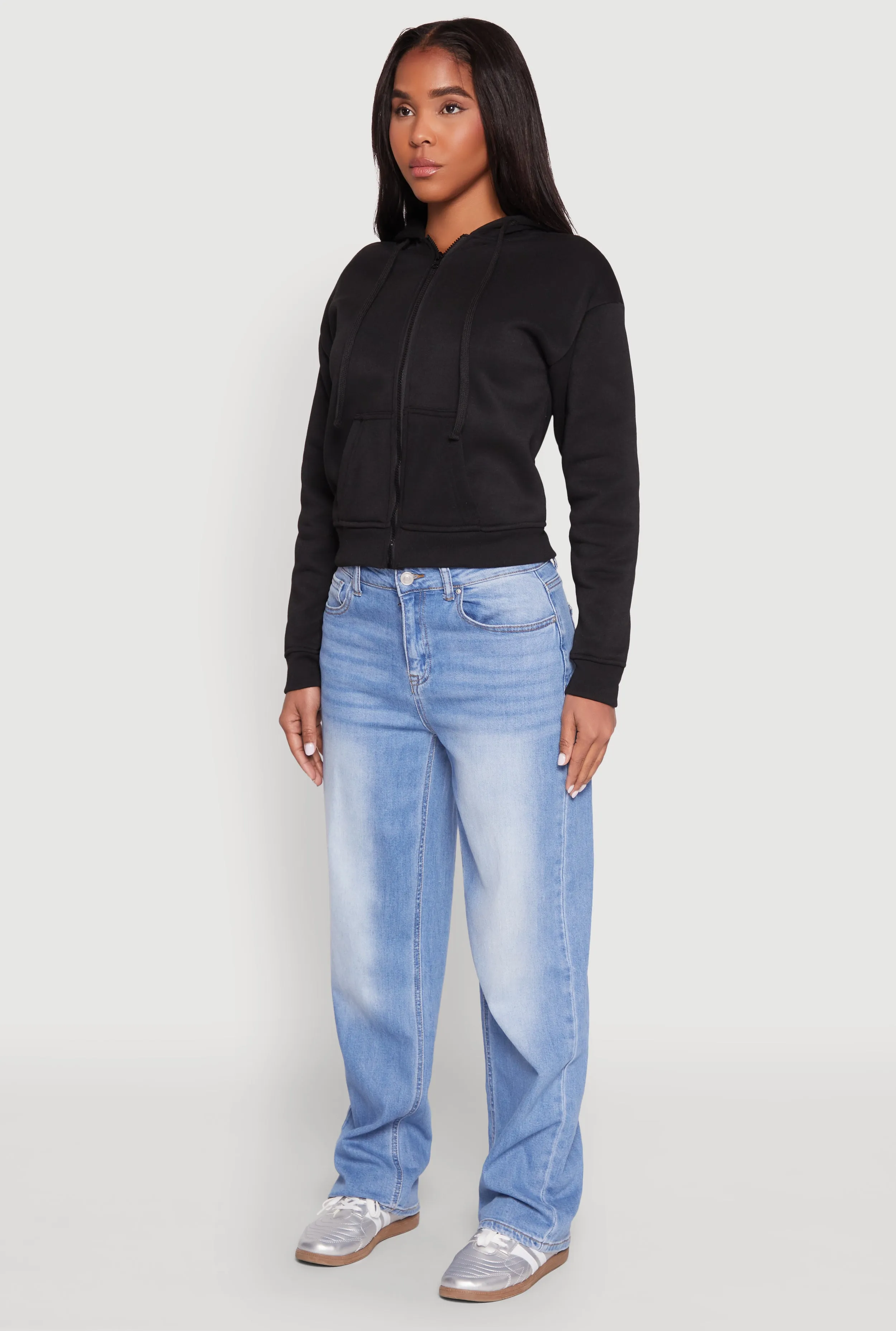Fleece Lined Zip Front Hoodie sold by Rainbow product image thumbnail 5