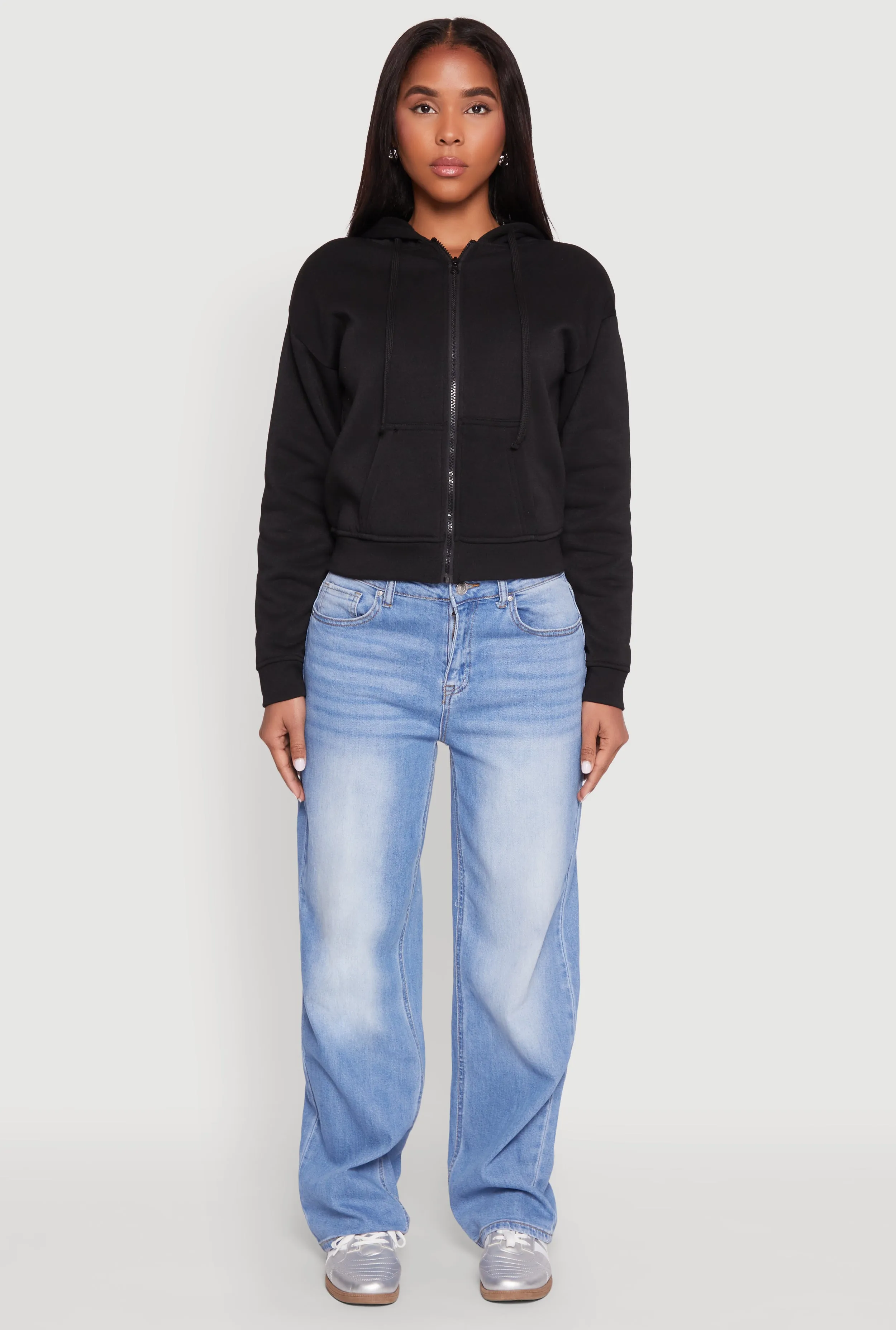 Fleece Lined Zip Front Hoodie sold by Rainbow