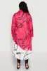 Plus Size Abstract Faces Button Front Maxi Top sold by Rainbow