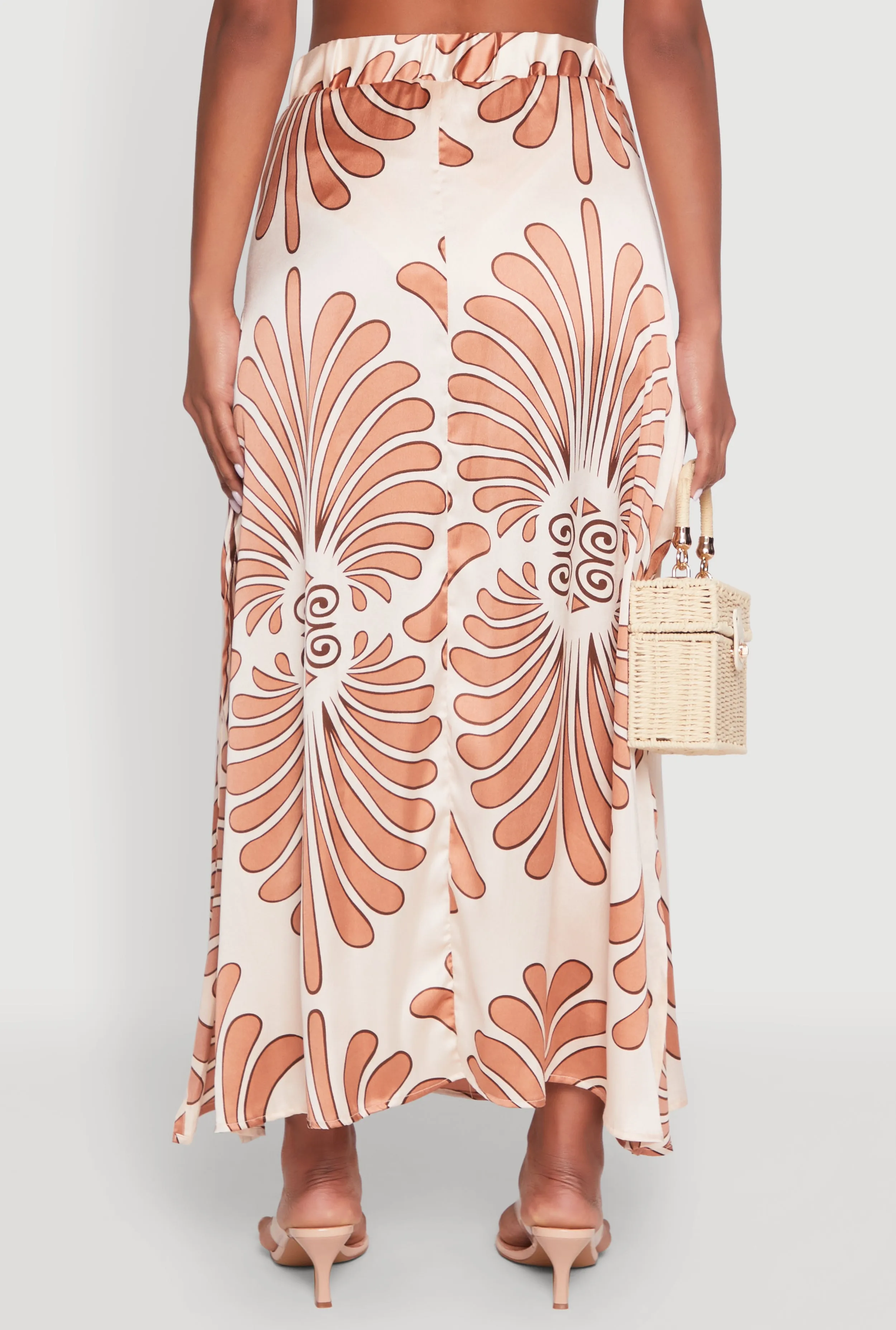 Spoon Jeans Satin Printed Maxi Skirt sold by Rainbow product image thumbnail 5