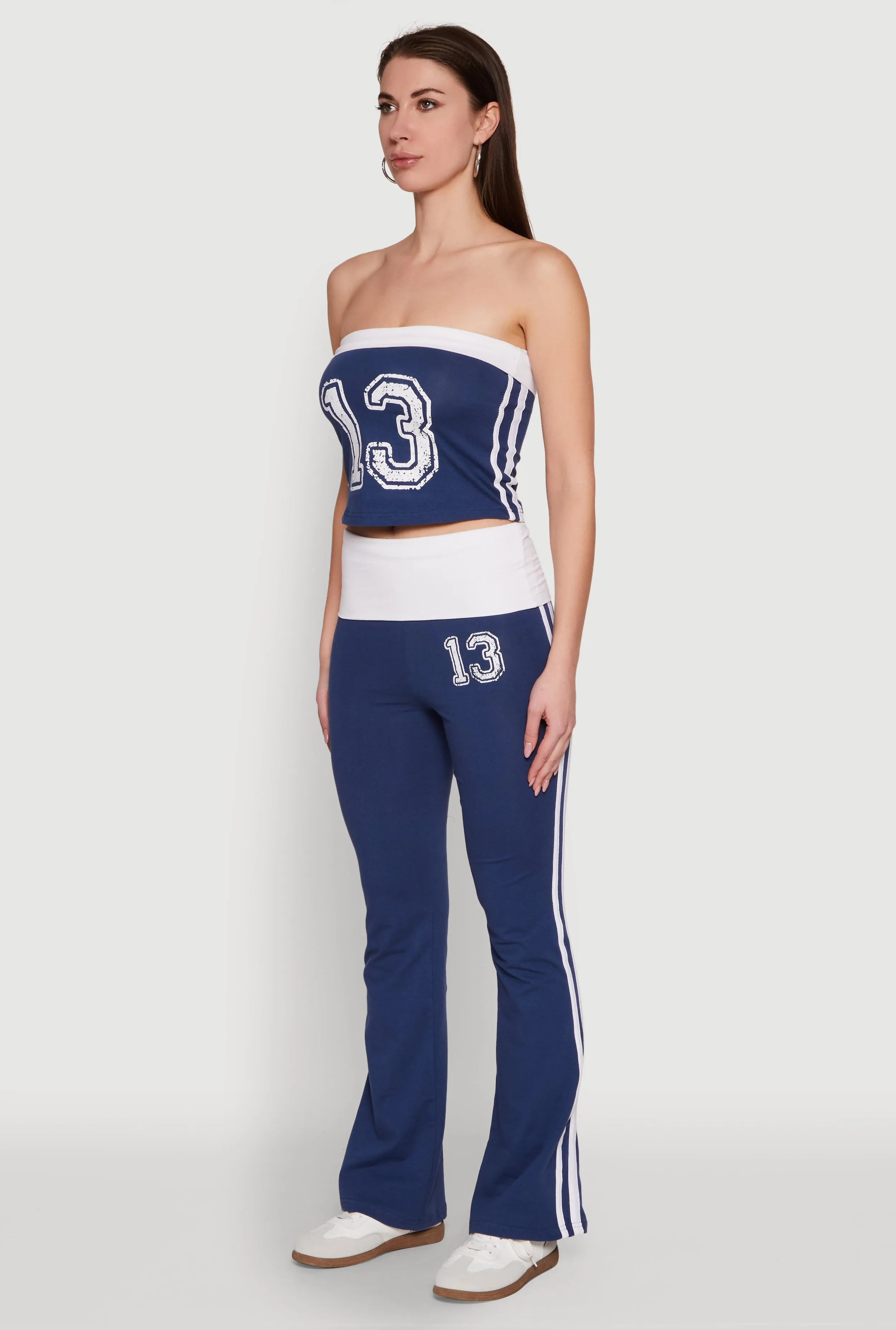 Varsity Stripe Graphic Print Tube Top sold by Rainbow product image thumbnail 5