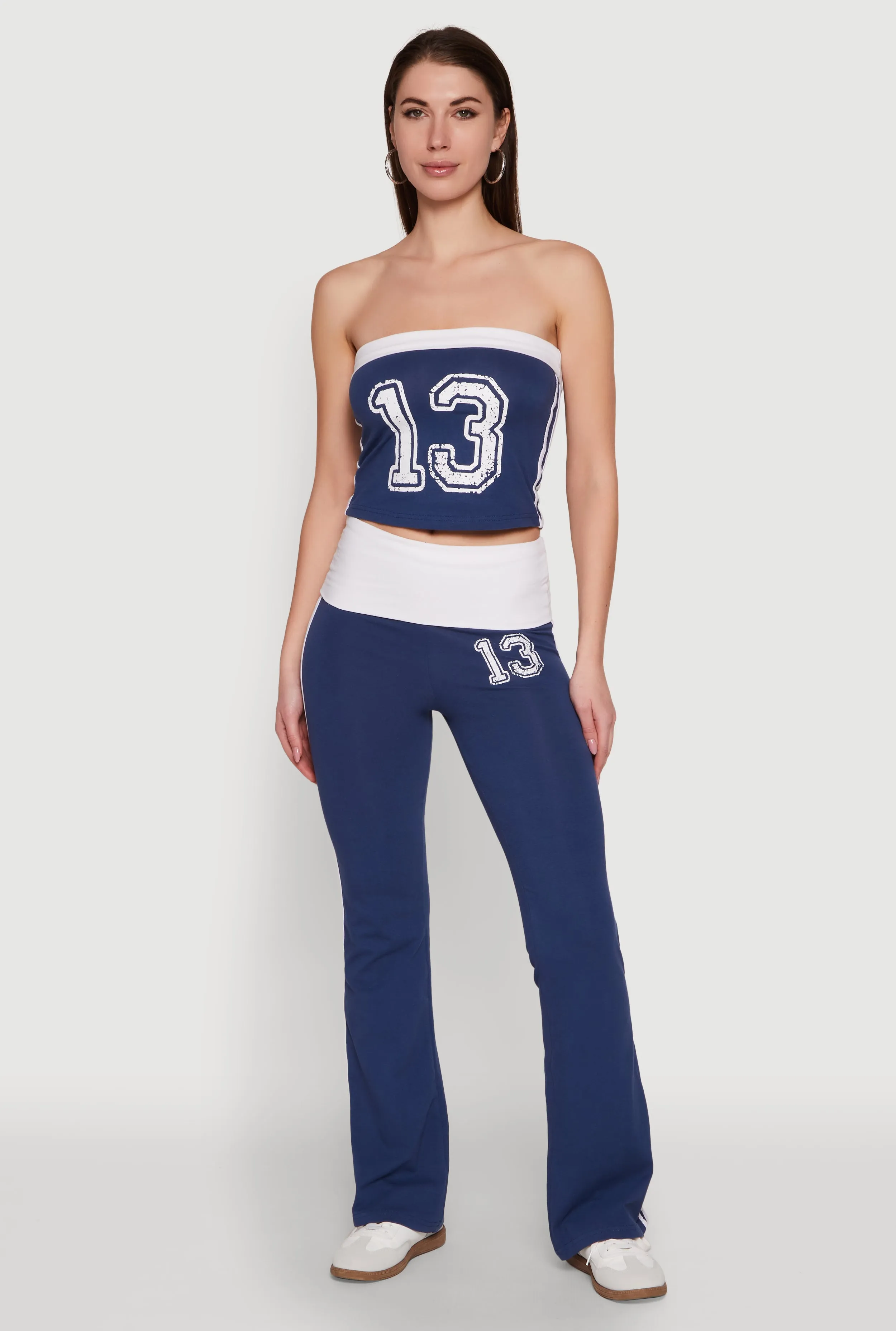 Varsity Stripe Graphic Print Tube Top sold by Rainbow product image thumbnail 2