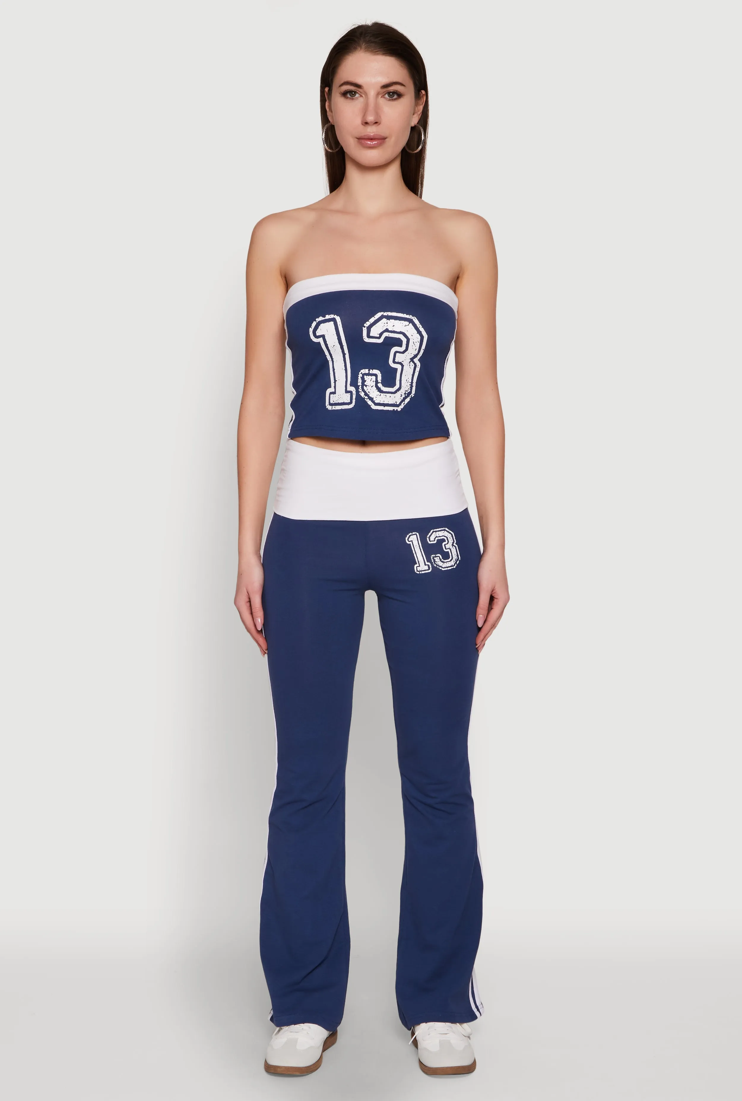 Varsity Stripe Graphic Print Tube Top sold by Rainbow product image thumbnail 3