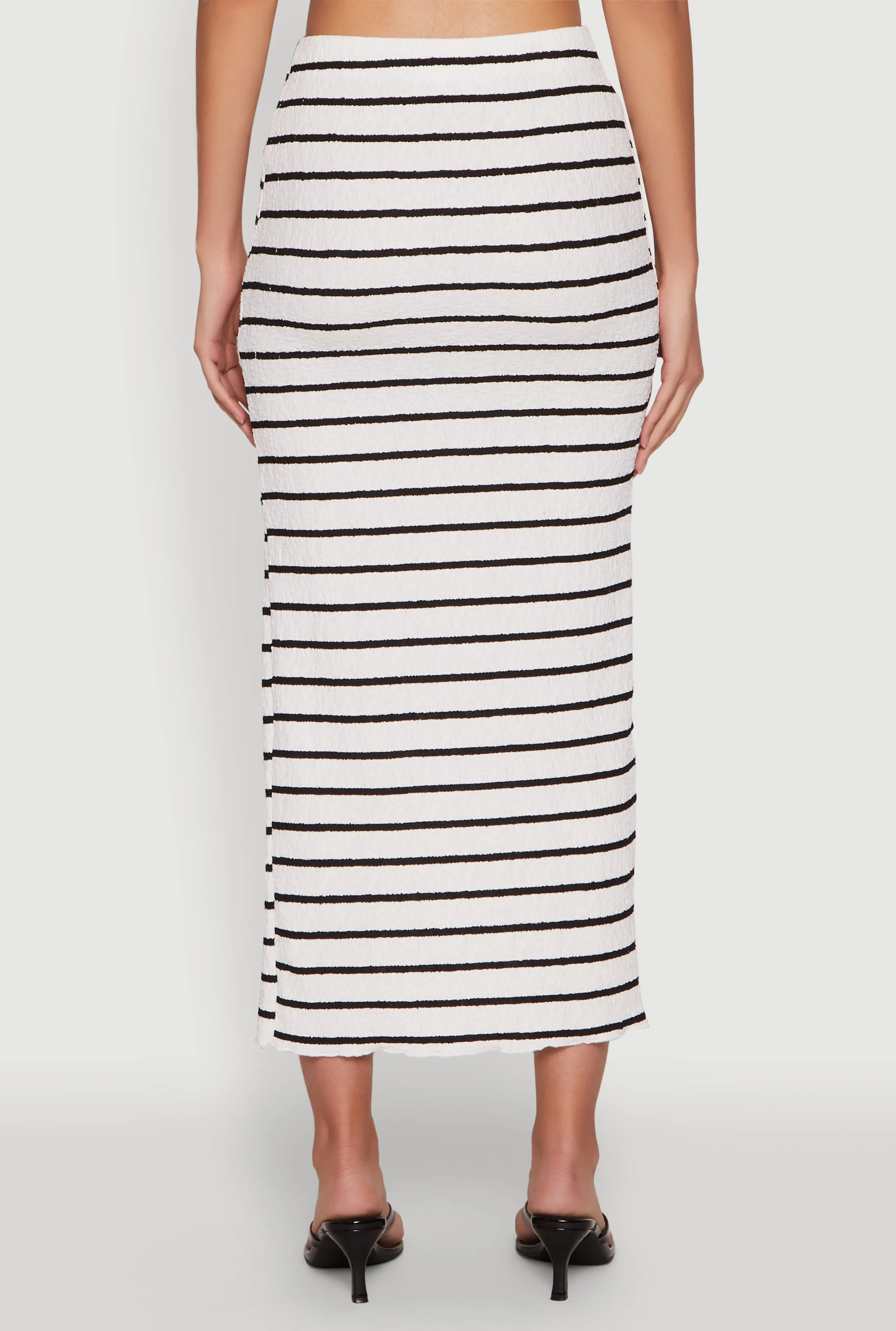 Almost Famous Striped Side Slit Maxi Skirt sold by Rainbow product image thumbnail 5