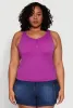 Plus Size Ribbed Knit Seamless Tank Top sold by Rainbow