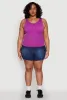 Plus Size Ribbed Knit Seamless Tank Top sold by Rainbow