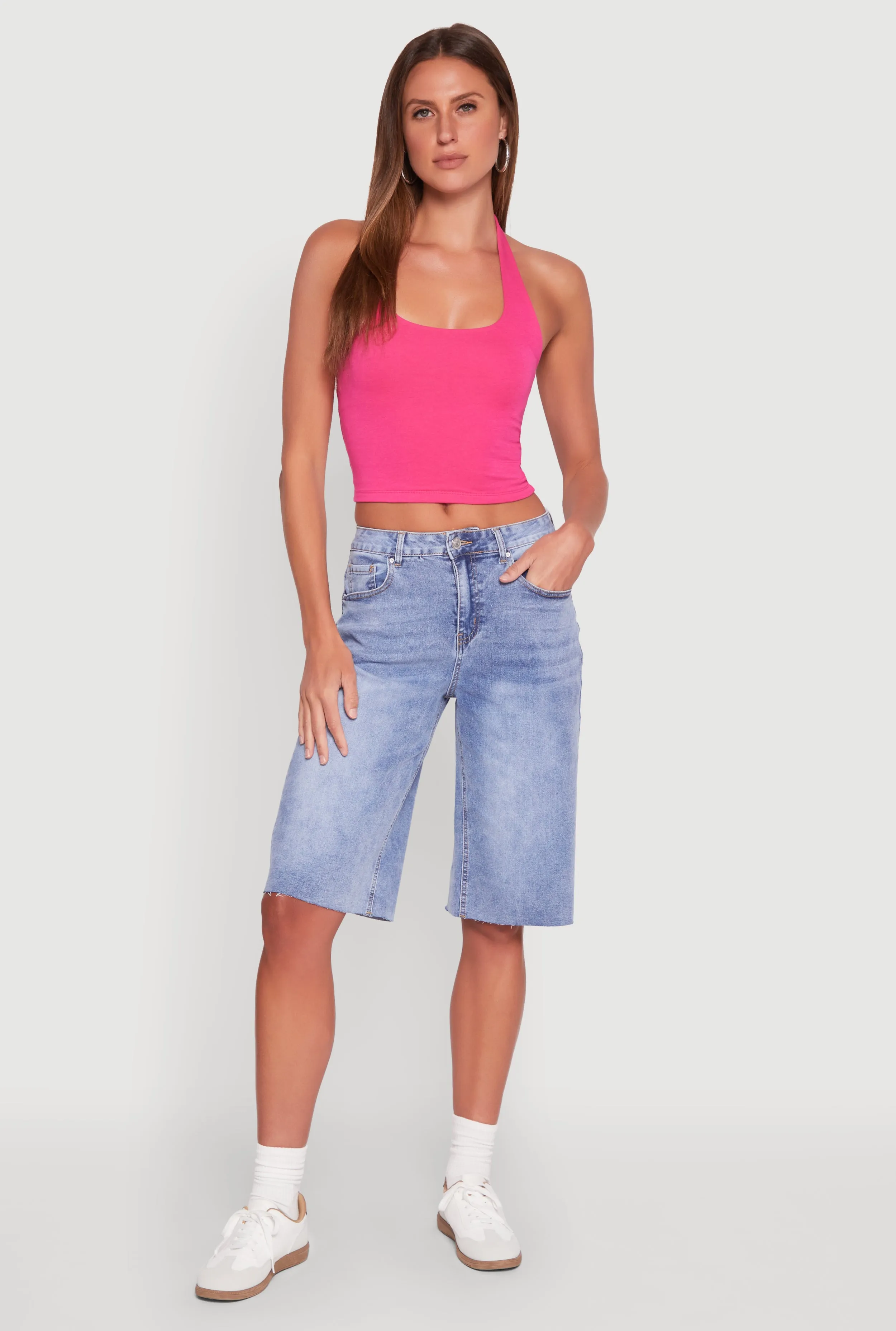 WAX Raw Hem Jorts sold by Rainbow