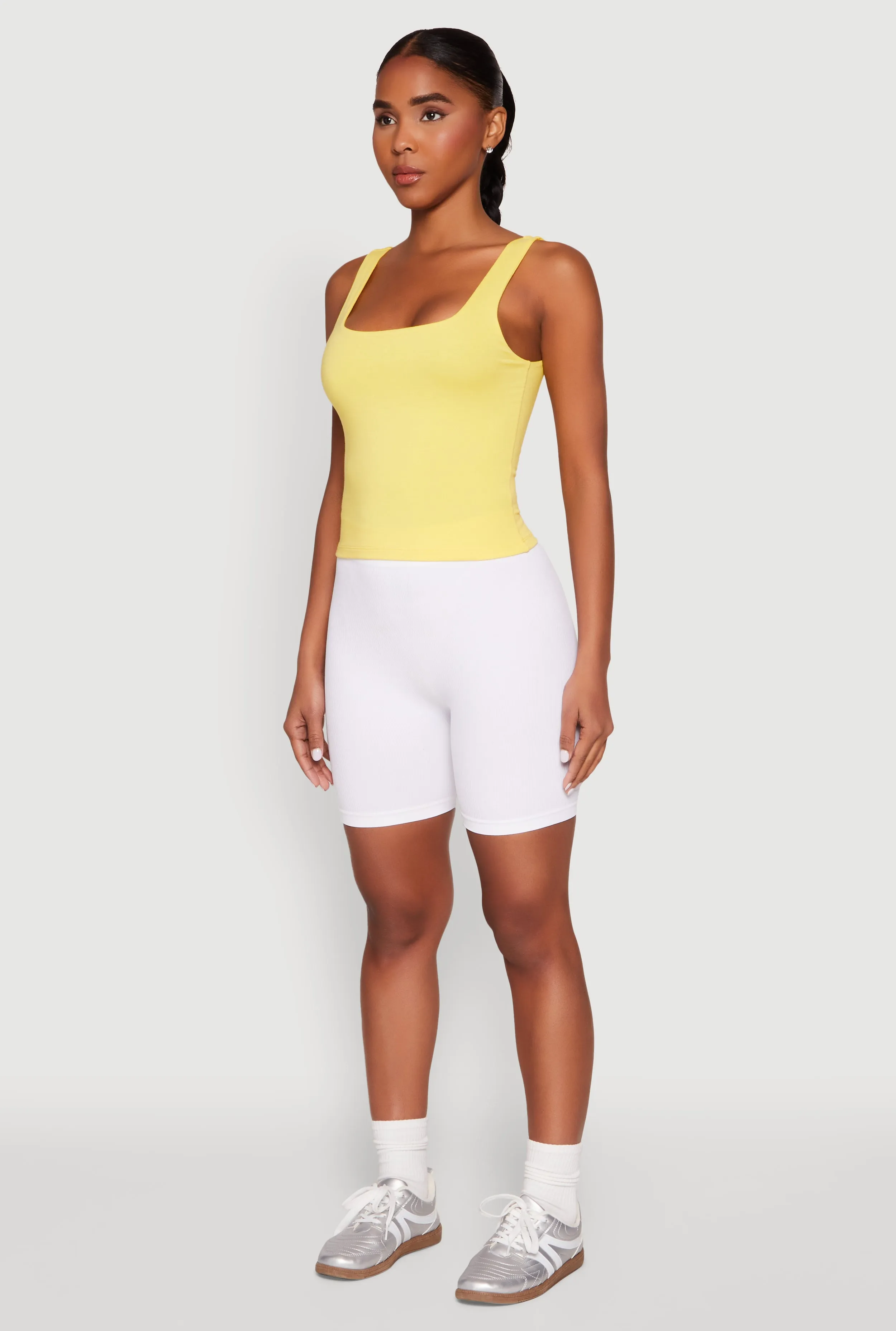 Double Layer Square Neck Tank Top sold by Rainbow product image thumbnail 5