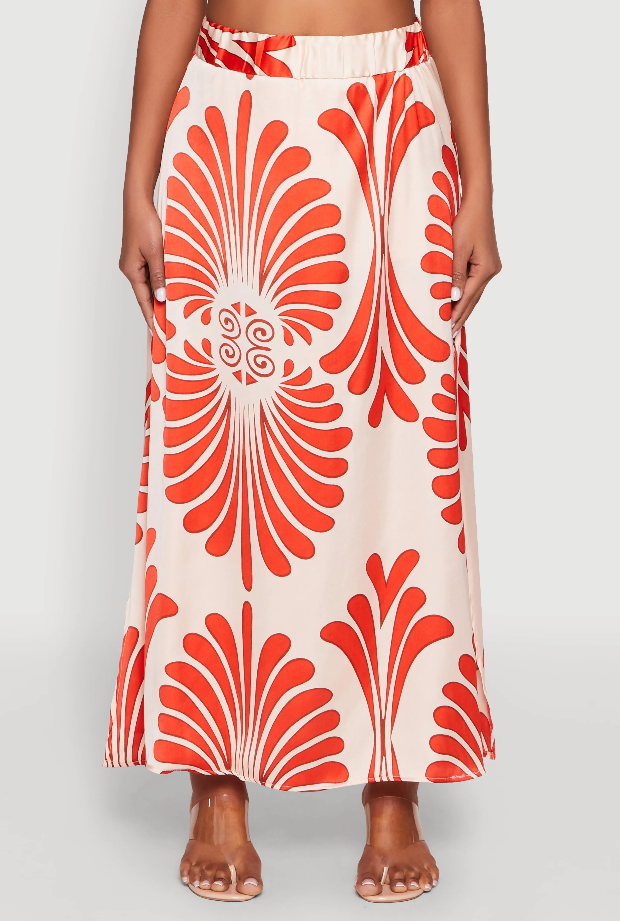 Spoon Jeans Satin Printed Maxi Skirt sold by Rainbow product image thumbnail 3