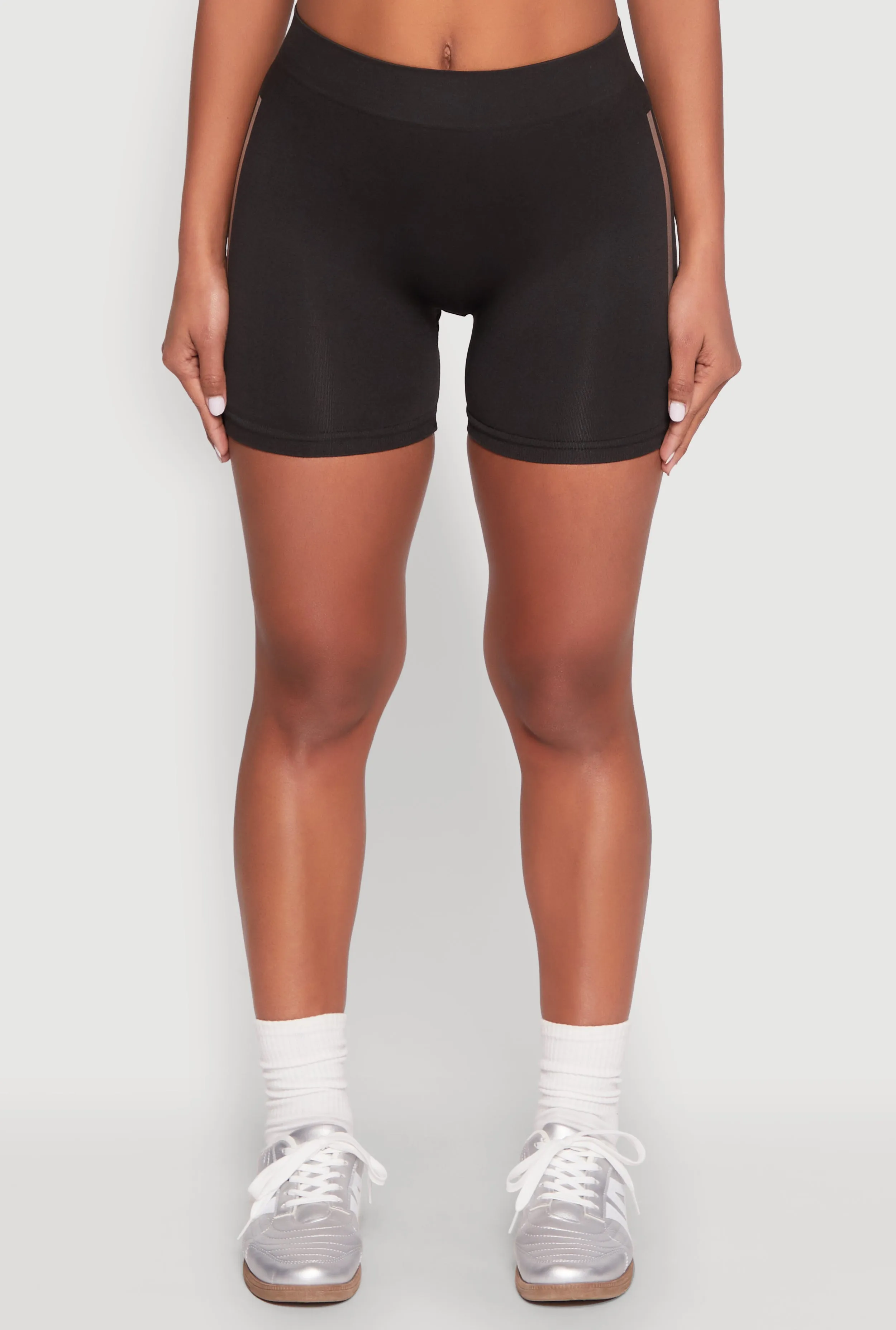 Foil Screen Varsity Stripe Bike Shorts sold by Rainbow product image thumbnail 5