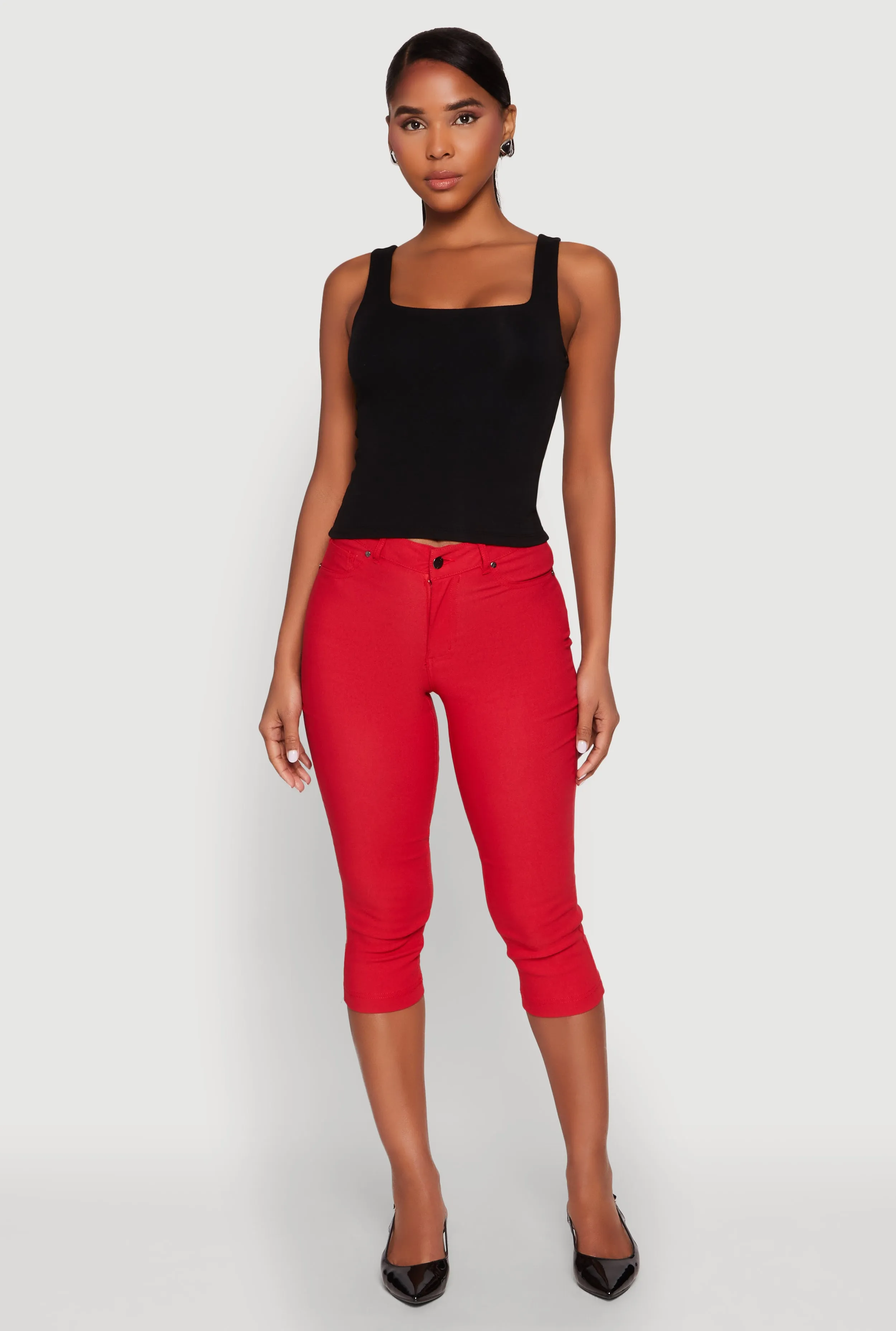 Double Layer Square Neck Tank Top sold by Rainbow