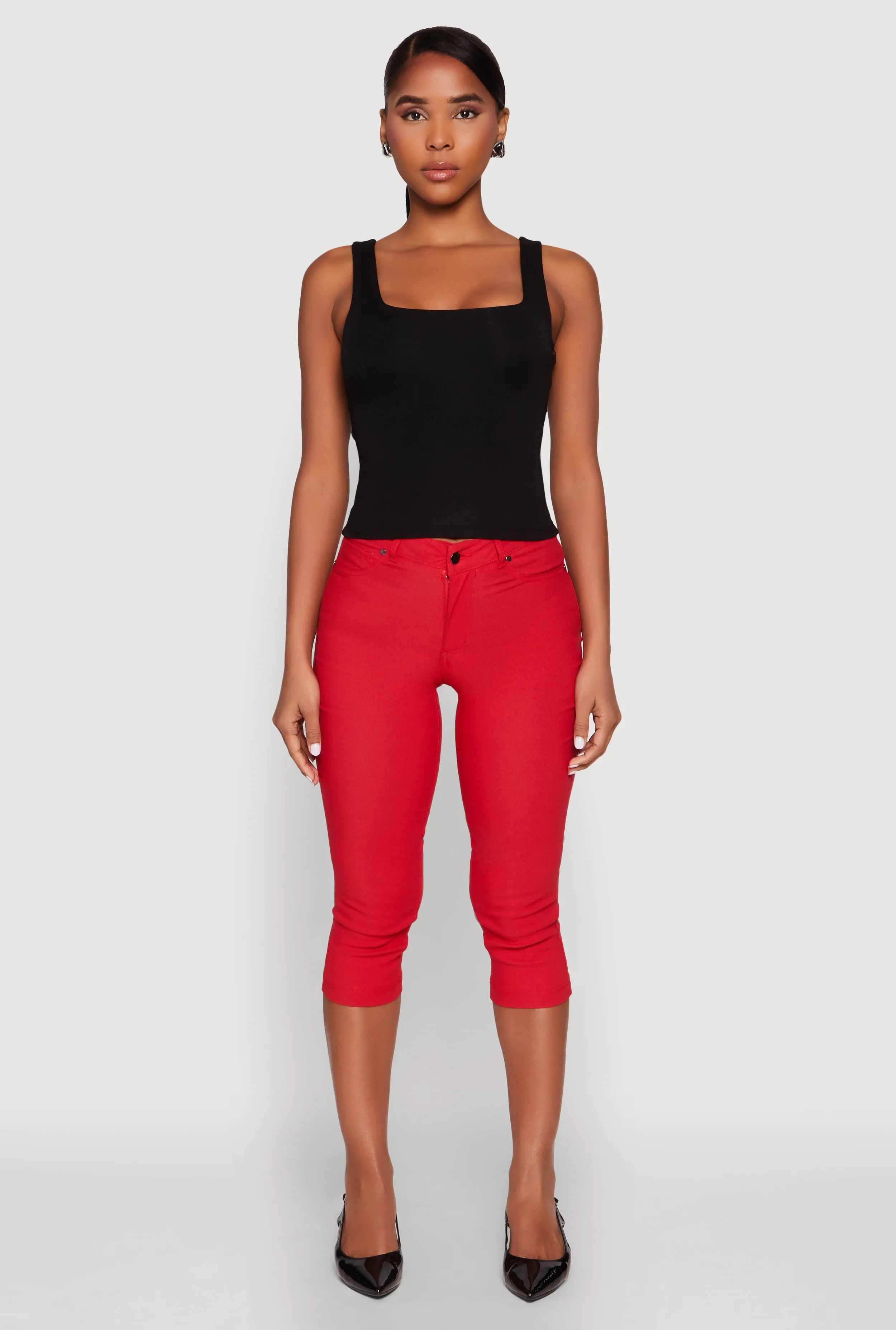 Double Layer Square Neck Tank Top sold by Rainbow product image thumbnail 3