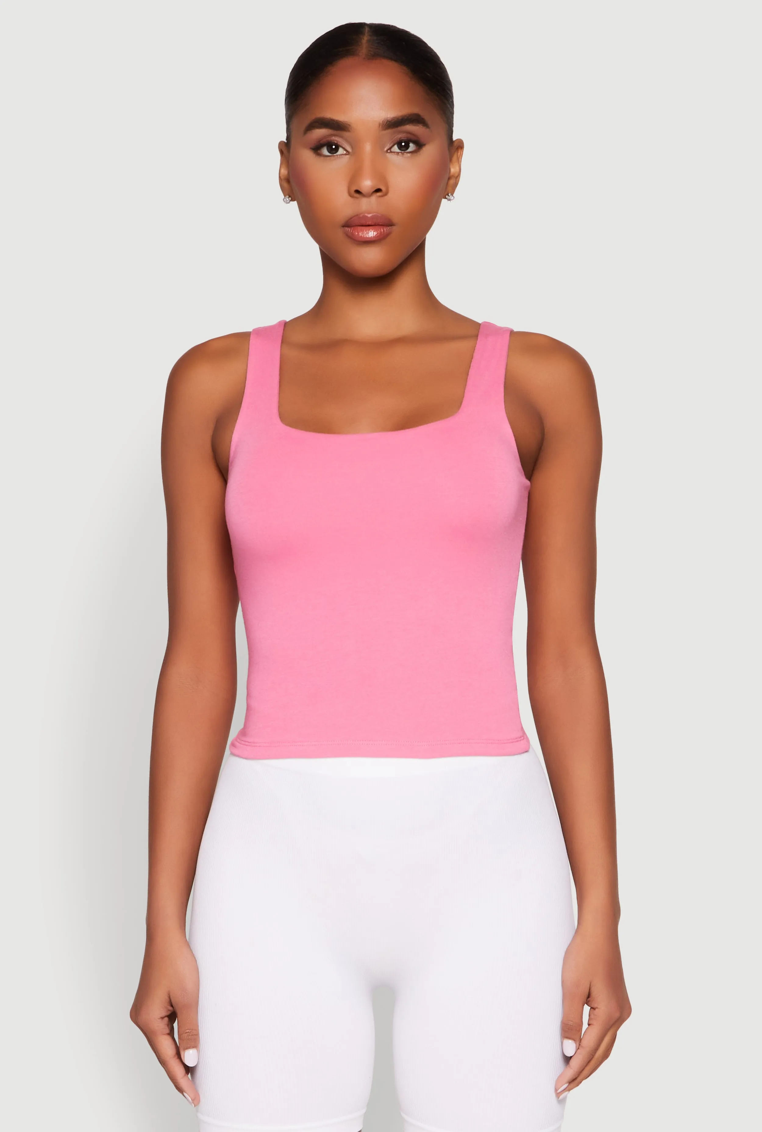 Double Layer Square Neck Tank Top sold by Rainbow product image thumbnail 2