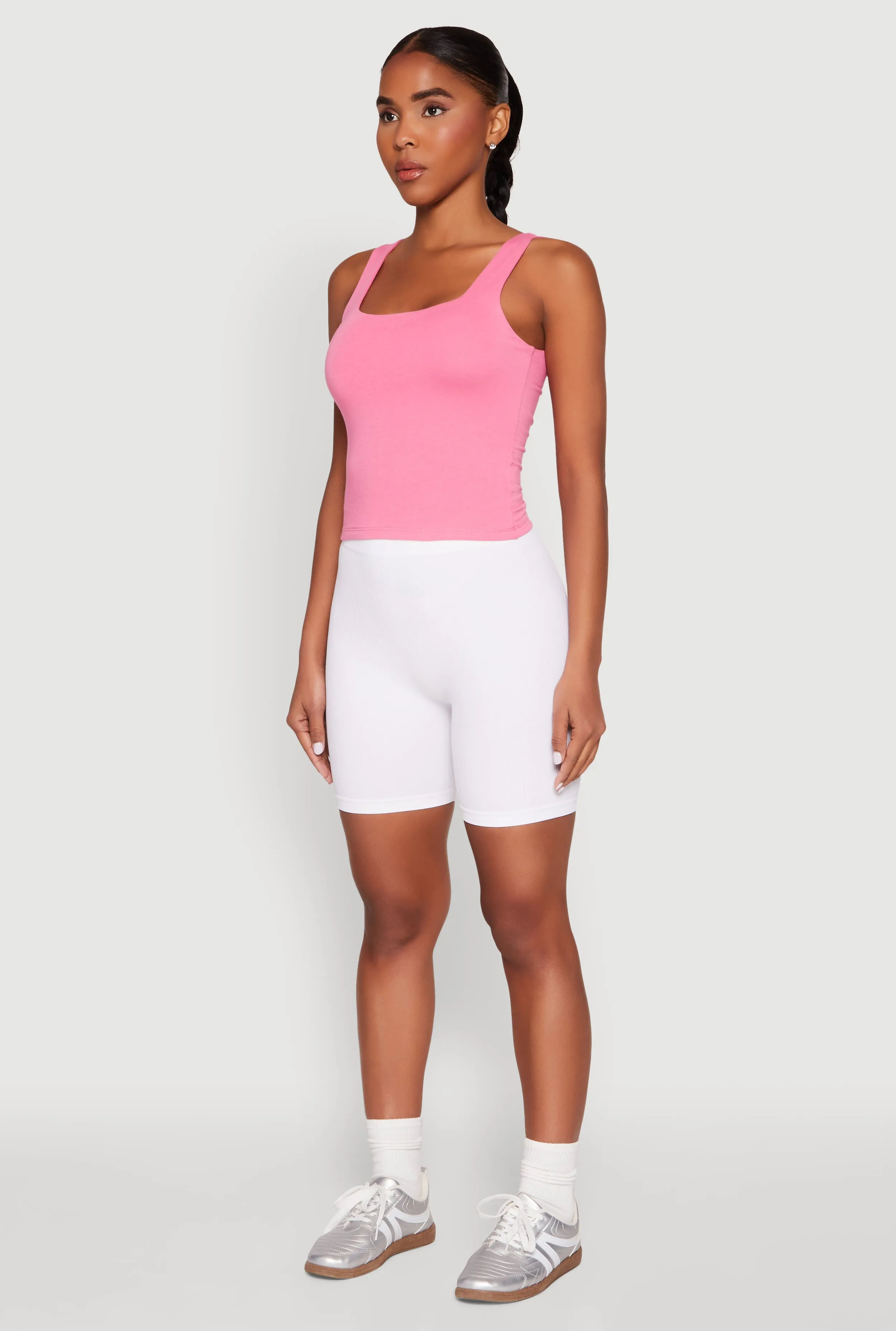 Double Layer Square Neck Tank Top sold by Rainbow product image thumbnail 5