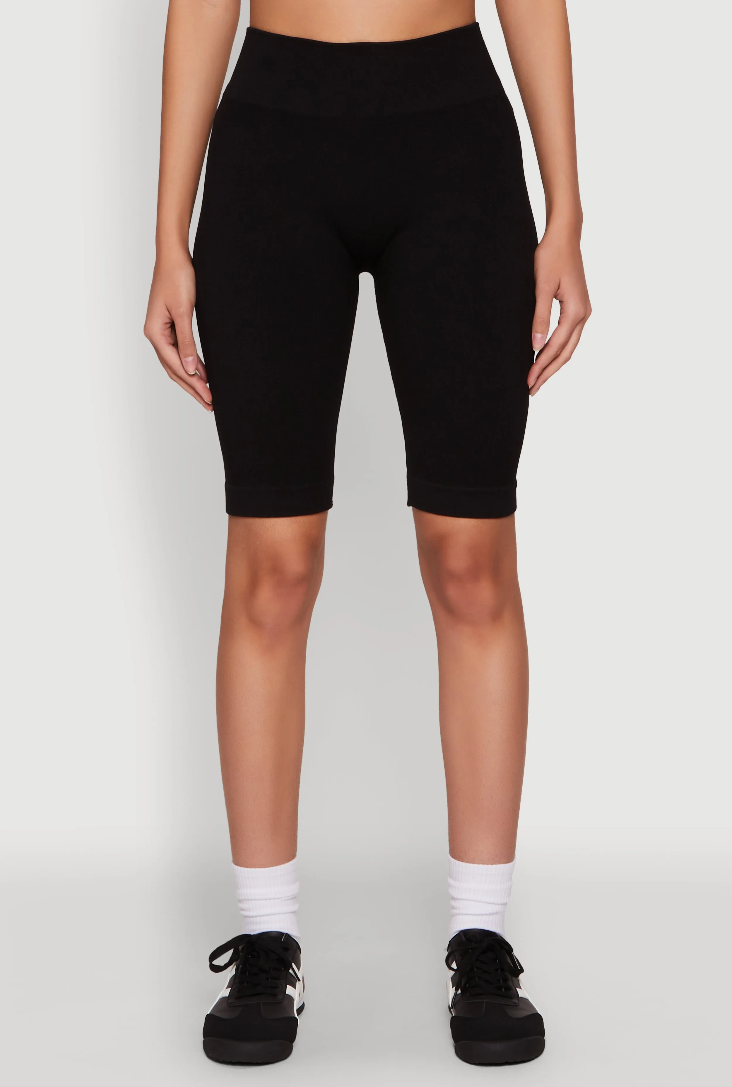 Ribbed Knit Seamless Bike Shorts sold by Rainbow product image thumbnail 3