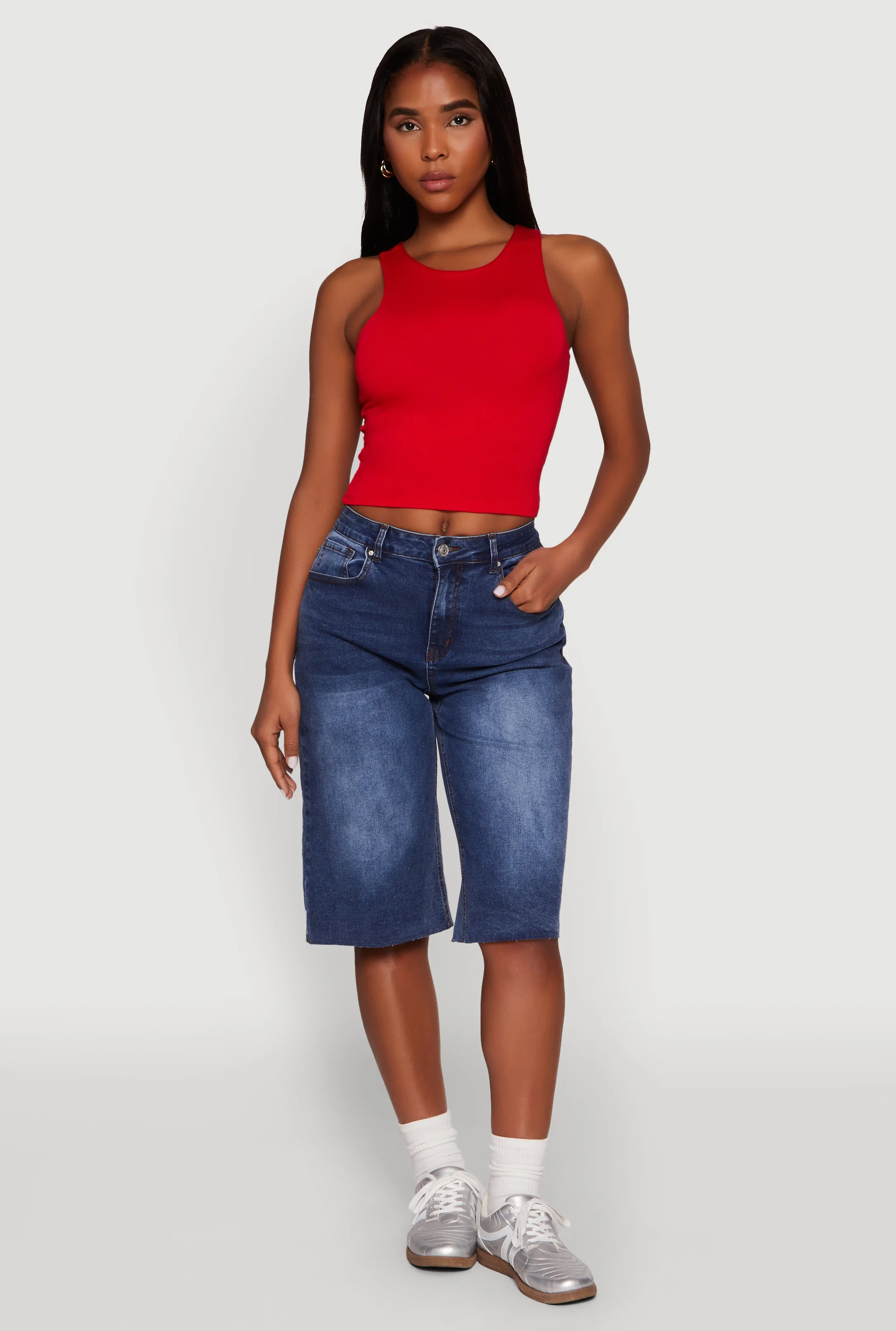 WAX Raw Hem Jorts sold by Rainbow