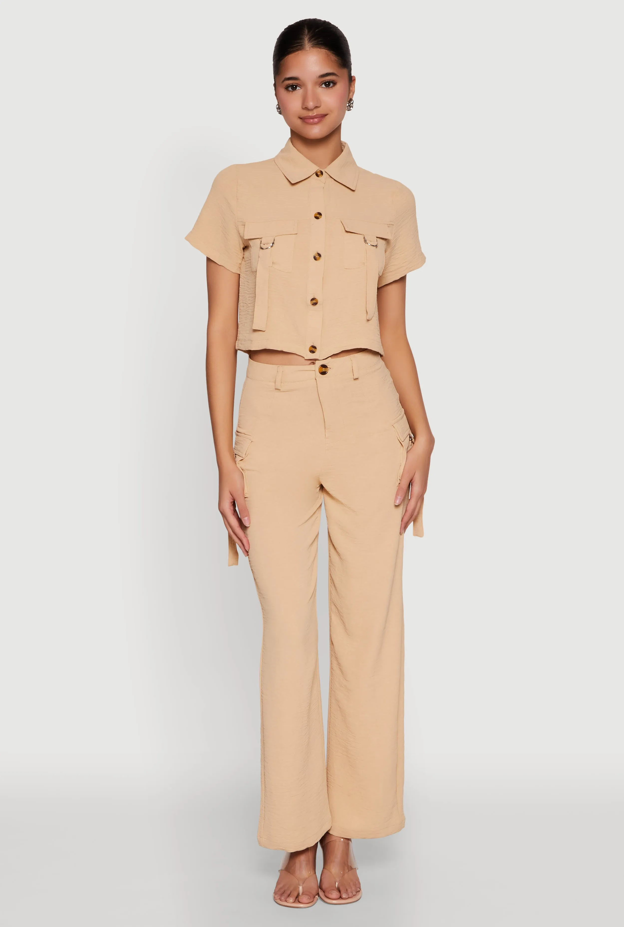 Airy D Ring Closure Crop Top sold by Rainbow product image thumbnail 2