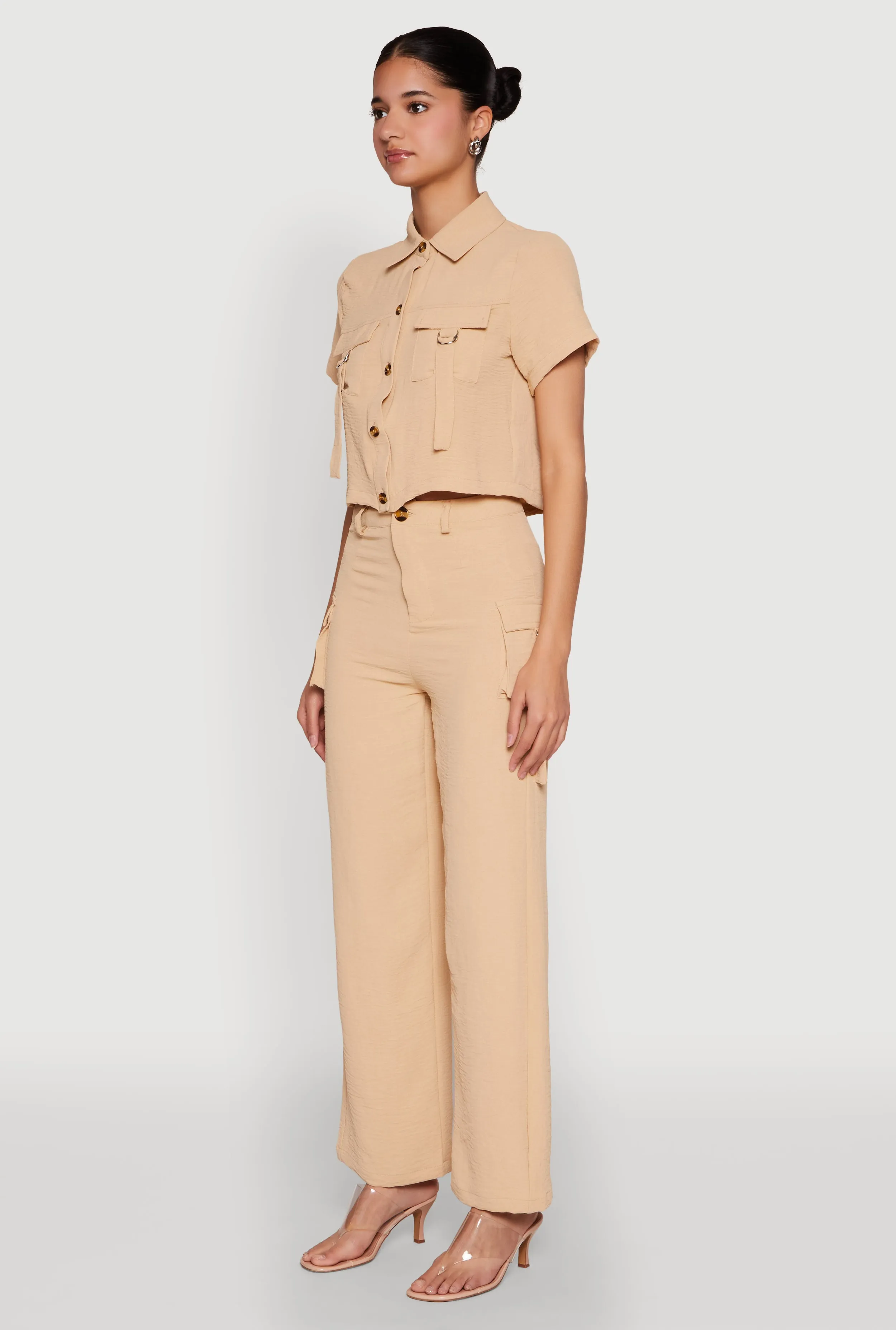 Airy D Ring Closure Crop Top sold by Rainbow product image thumbnail 5