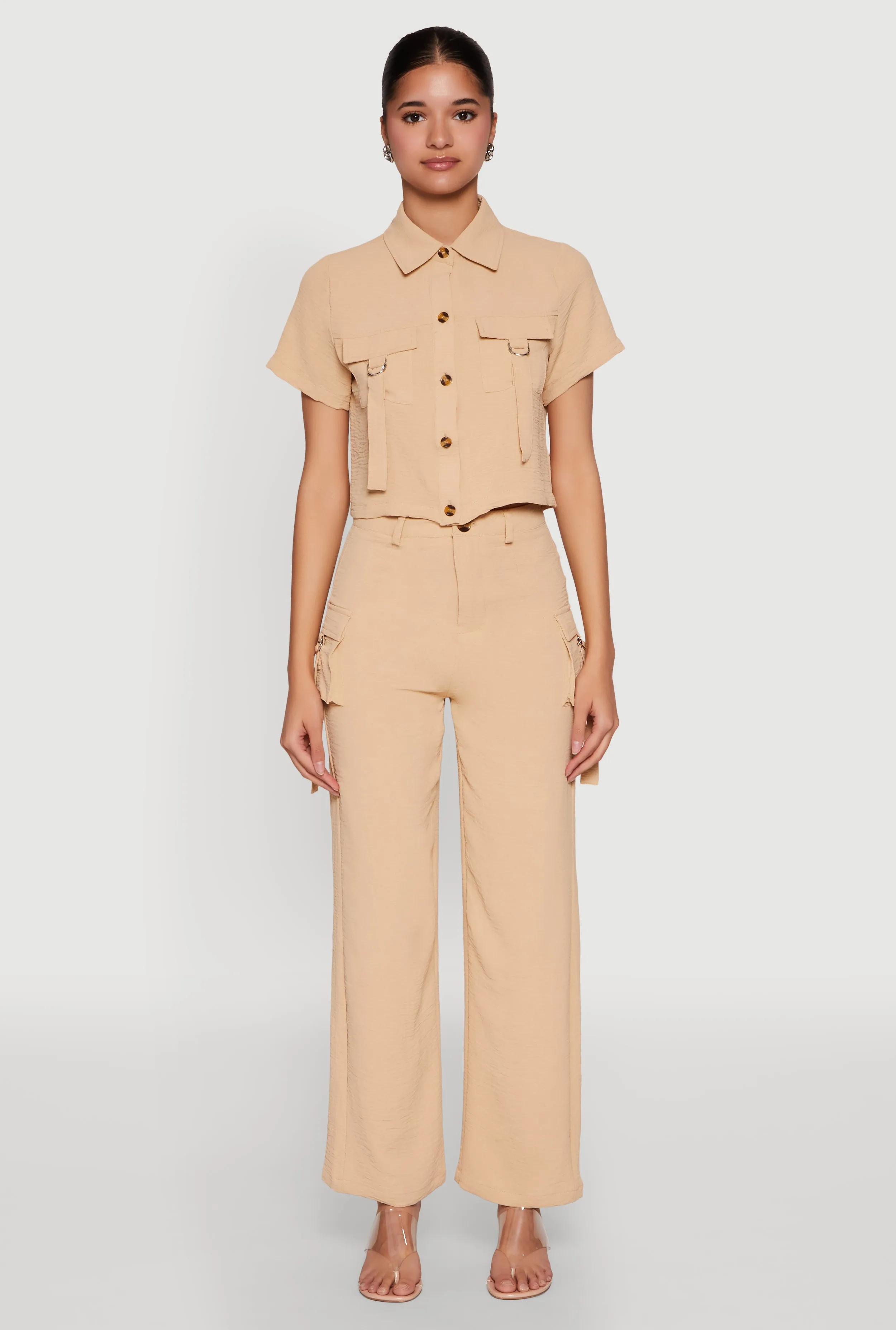 Airy D Ring Closure Crop Top sold by Rainbow product image thumbnail 3