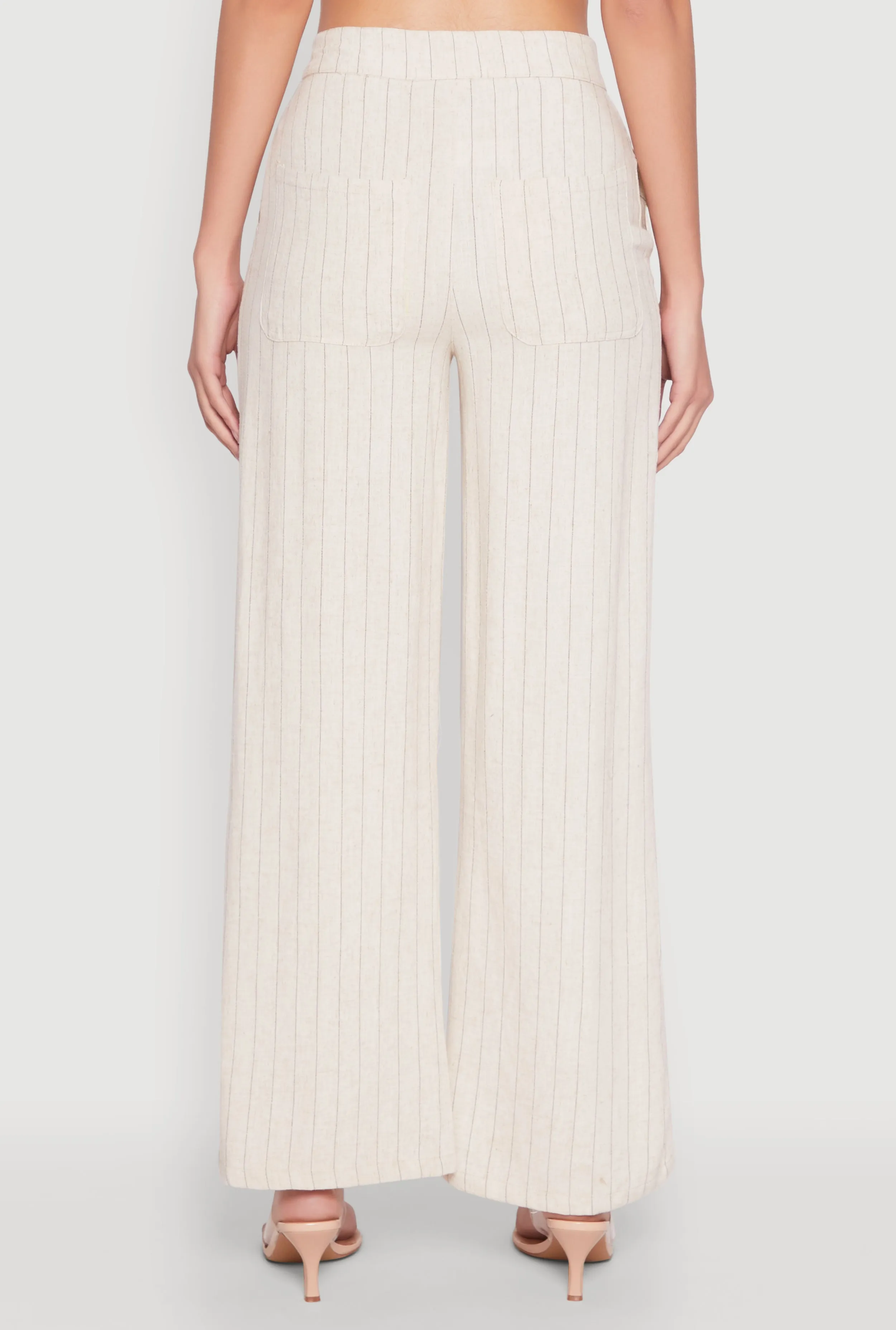 Linen High Waist Dress Pants sold by Rainbow product image thumbnail 5